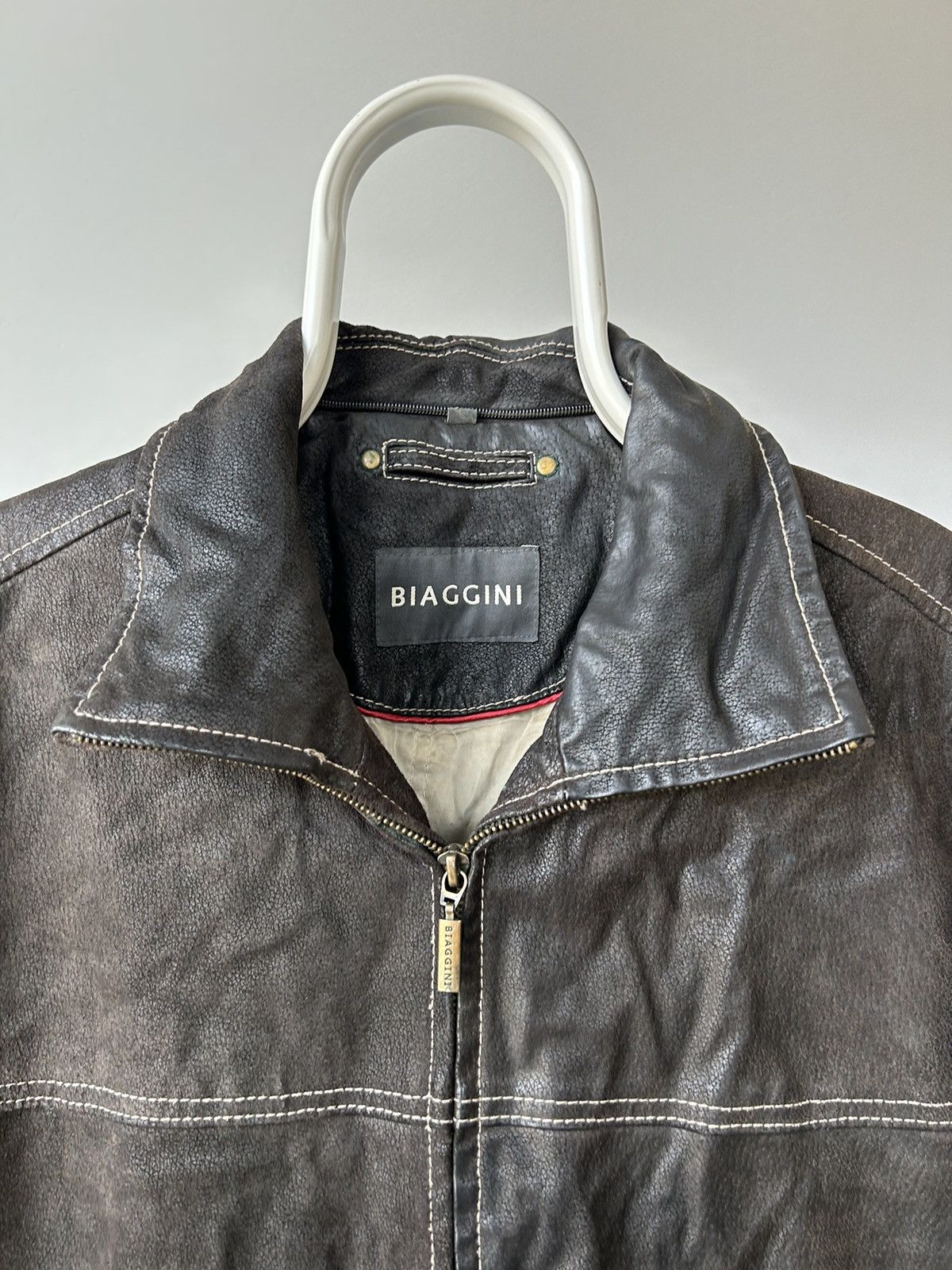 Genuine Leather × Vintage Vintage Schott Style Leather Jacket Size US L / EU 52-54 / 3 - 3 Thumbnail