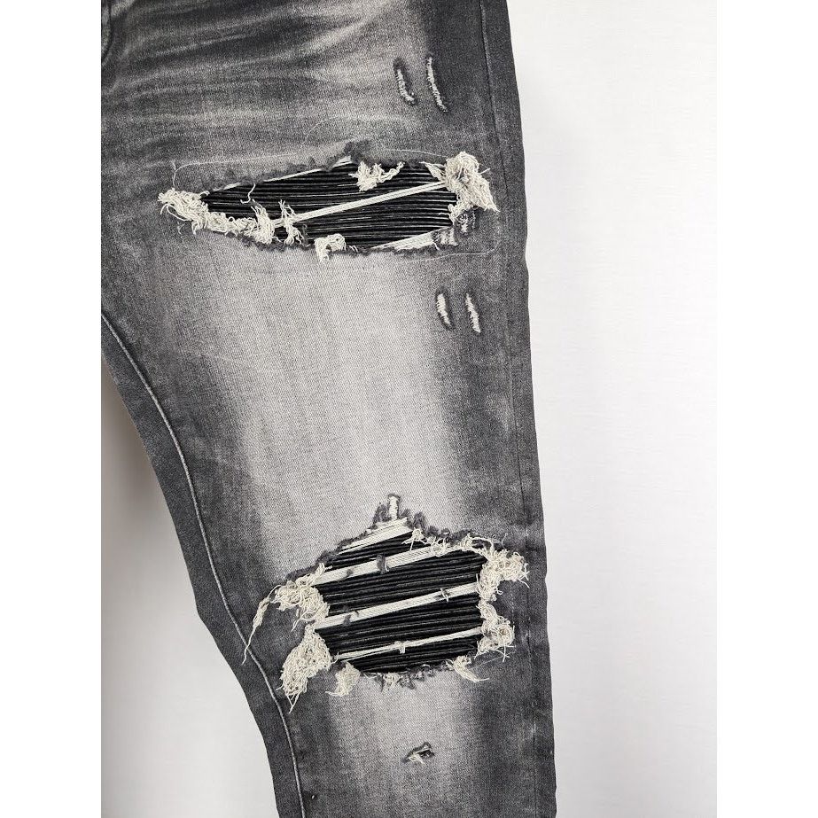 Amiri o1rshd1 MX1 Bandana Jeans in Black Size US 36 / EU 52 - 7 Thumbnail