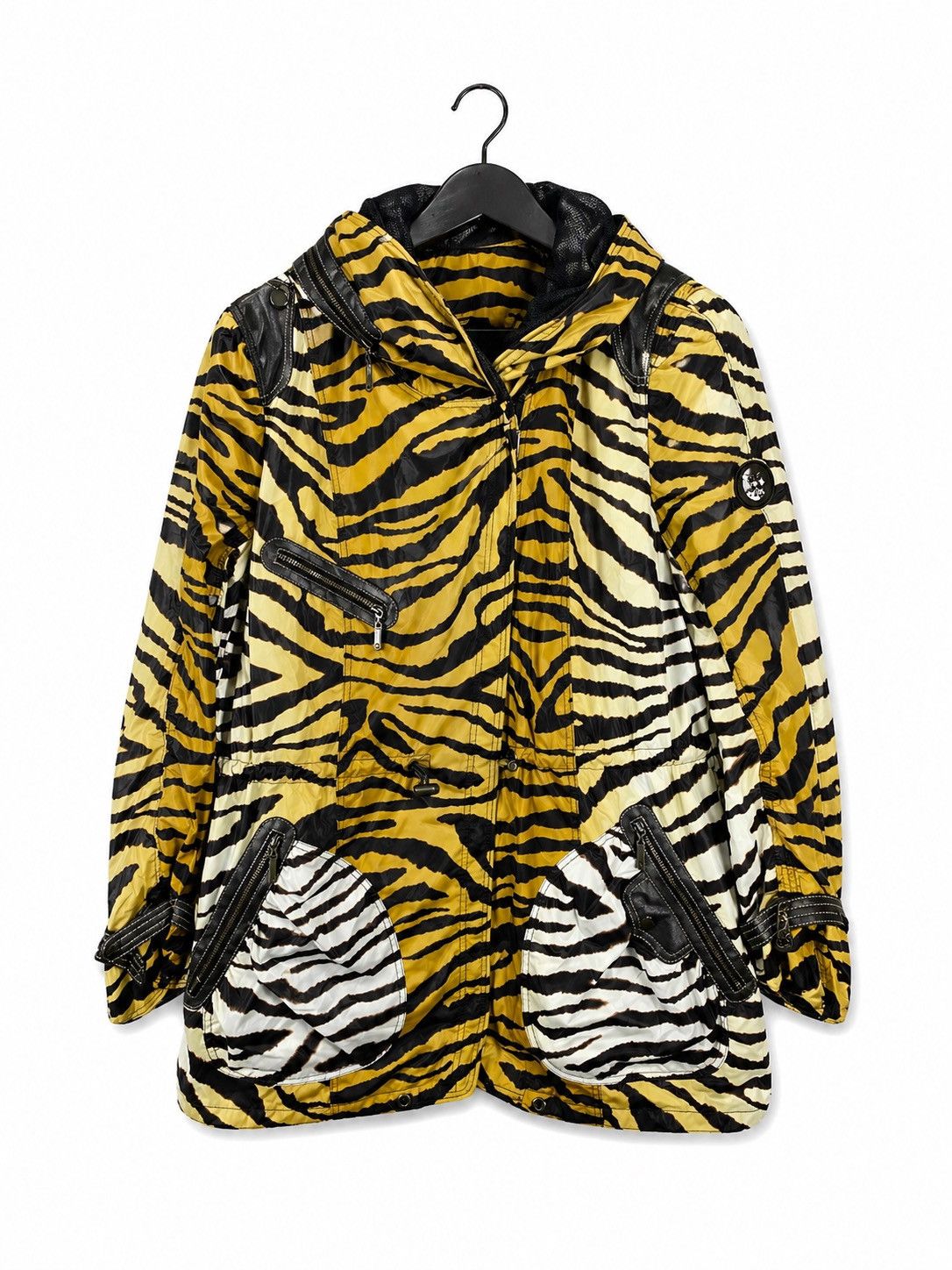 Japanese Brand Vintage La Moda Goji Tiger Print Jacket Y2K Animal Pattern Size L / US 10 / IT 46 - 1 Thumbnail