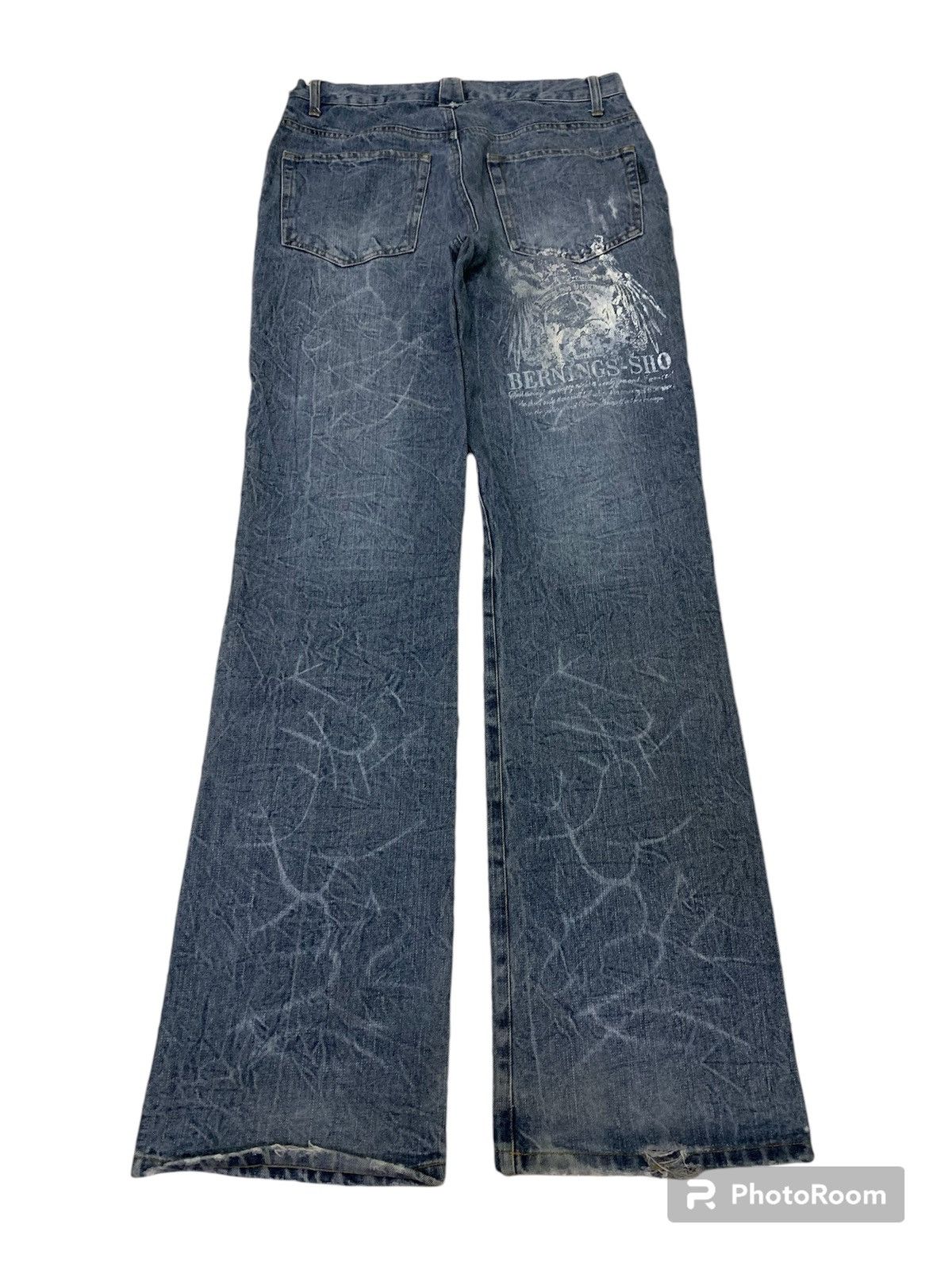 Hysteric Glamour 💥Vintage Japanese Bernings Sho Art Denim Size US 30 / EU 46 - 3 Thumbnail