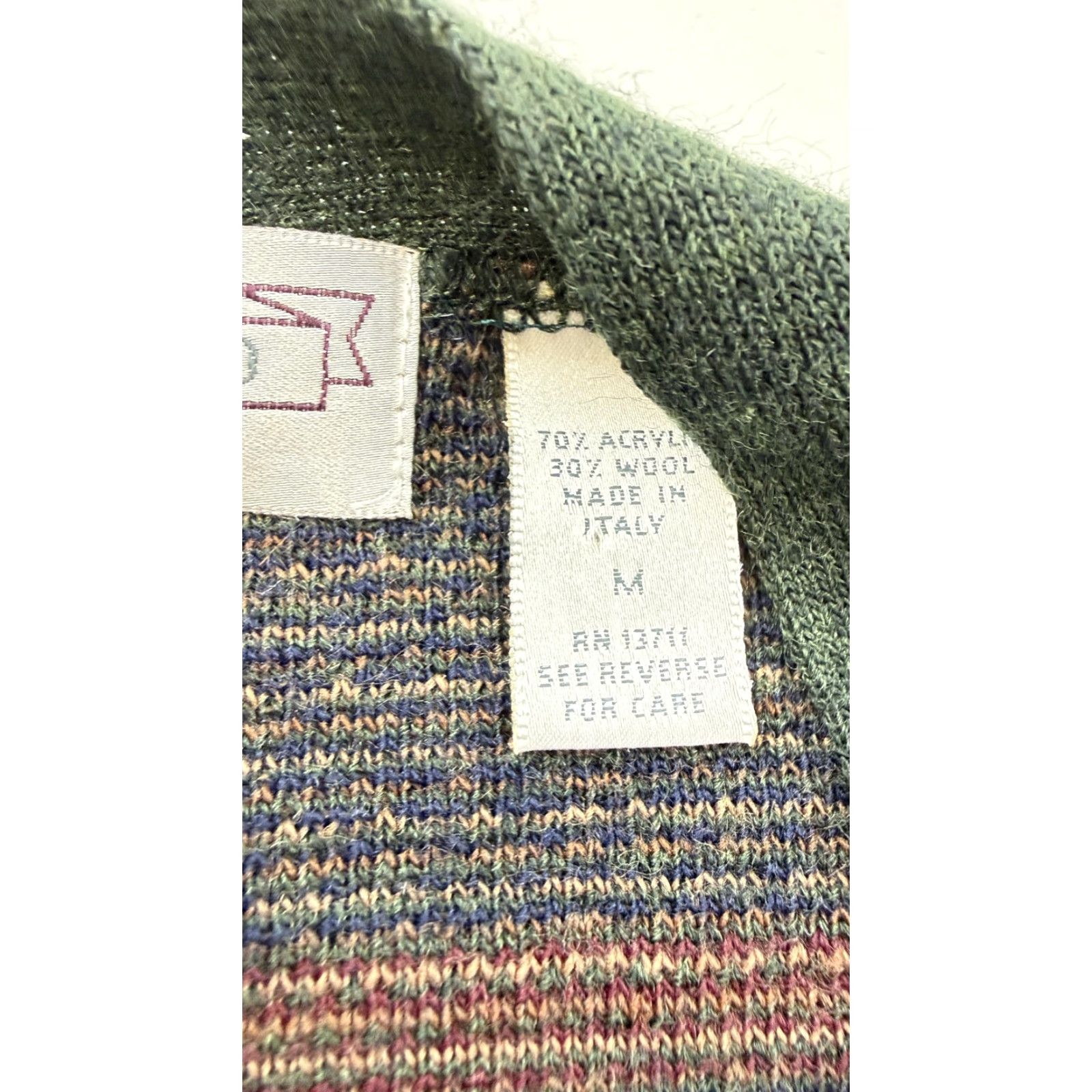 Vintage VINTAGE John Ashford Sweater Vest Mens Medium Blue Check Knit V-Neck Made In Italy Size US M / EU 48-50 / 2 - 4 Thumbnail