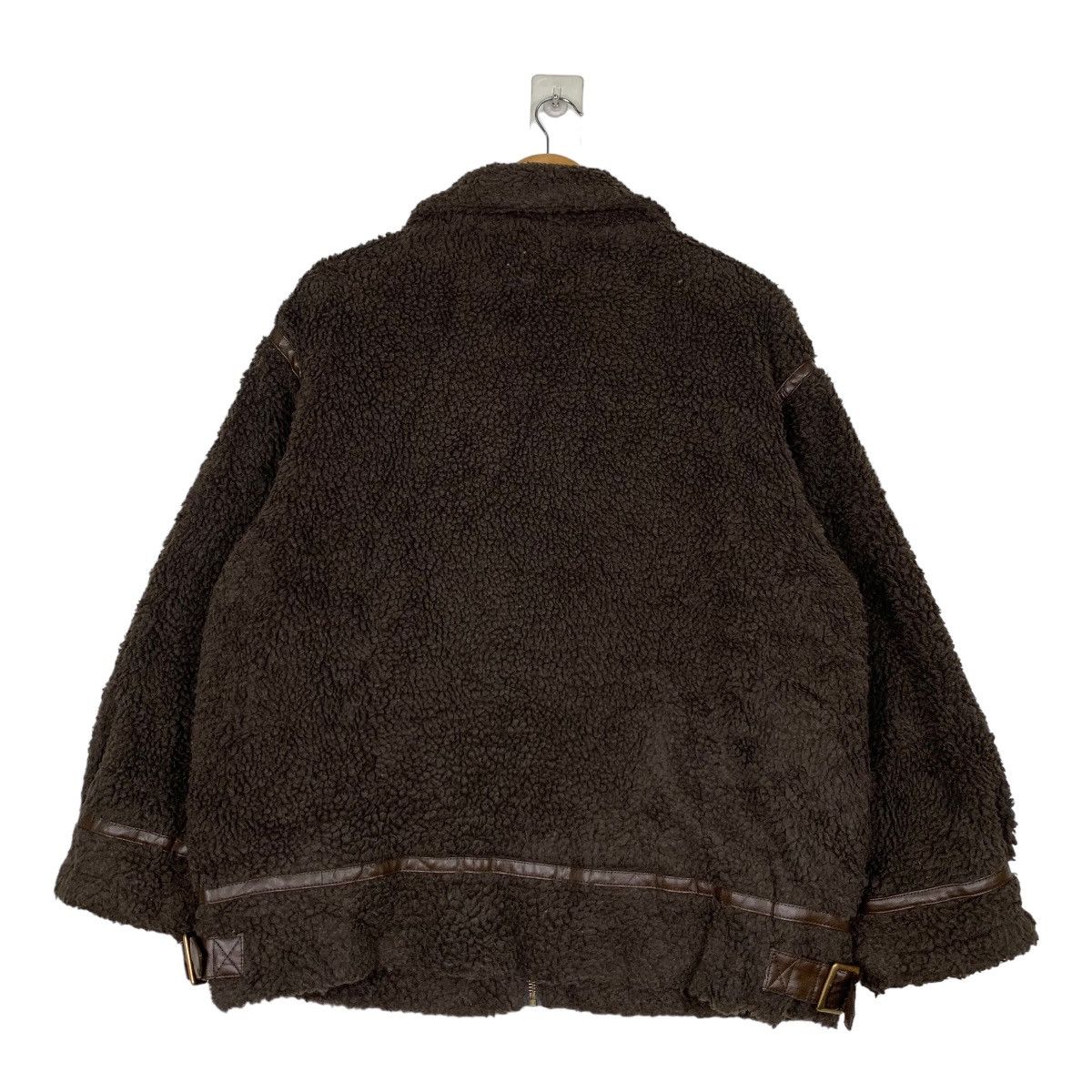 Japanese Brand LUNACION Deep Pile Brown Fleece Jacket #1058-C48 Size US M / EU 48-50 / 2 - 19 Thumbnail
