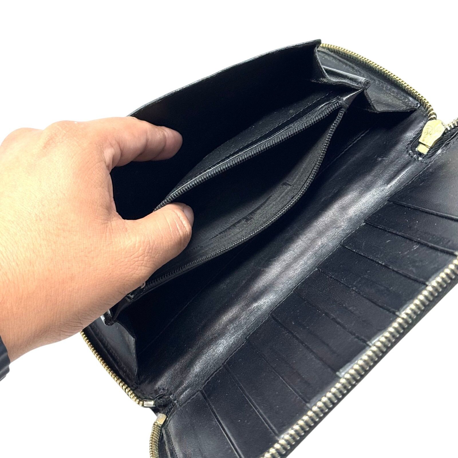 Saint Laurent Paris YSL Logo Zipper Wallet Size ONE SIZE - 11 Thumbnail