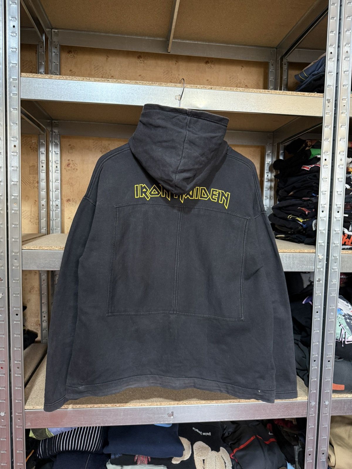 Band Tees × Vintage Vintage 2000’s Iron Maiden Retro Rock Band Hoodie Y2K Hype Size US XL / EU 56 / 4 - 2 Thumbnail