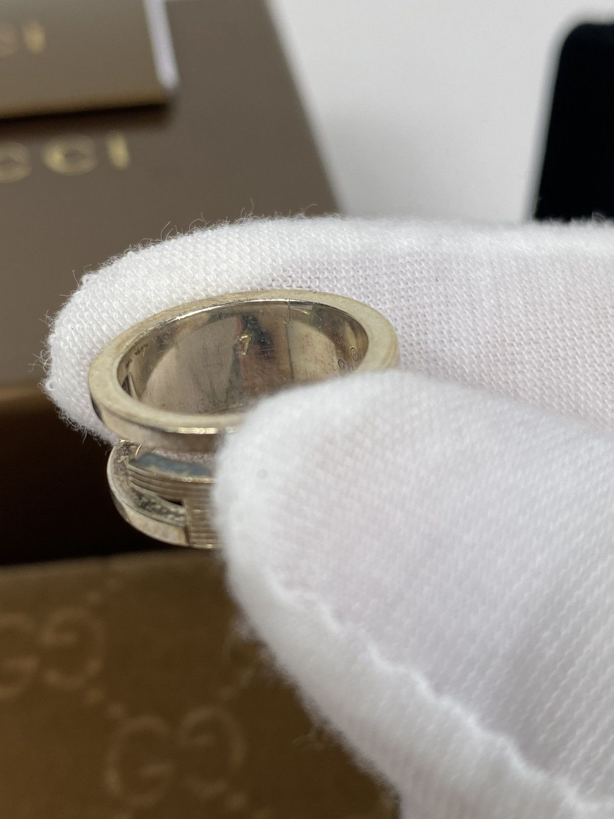 Gucci Gucci .925 Silver G Ring size IT 7 Size ONE SIZE - 5 Thumbnail