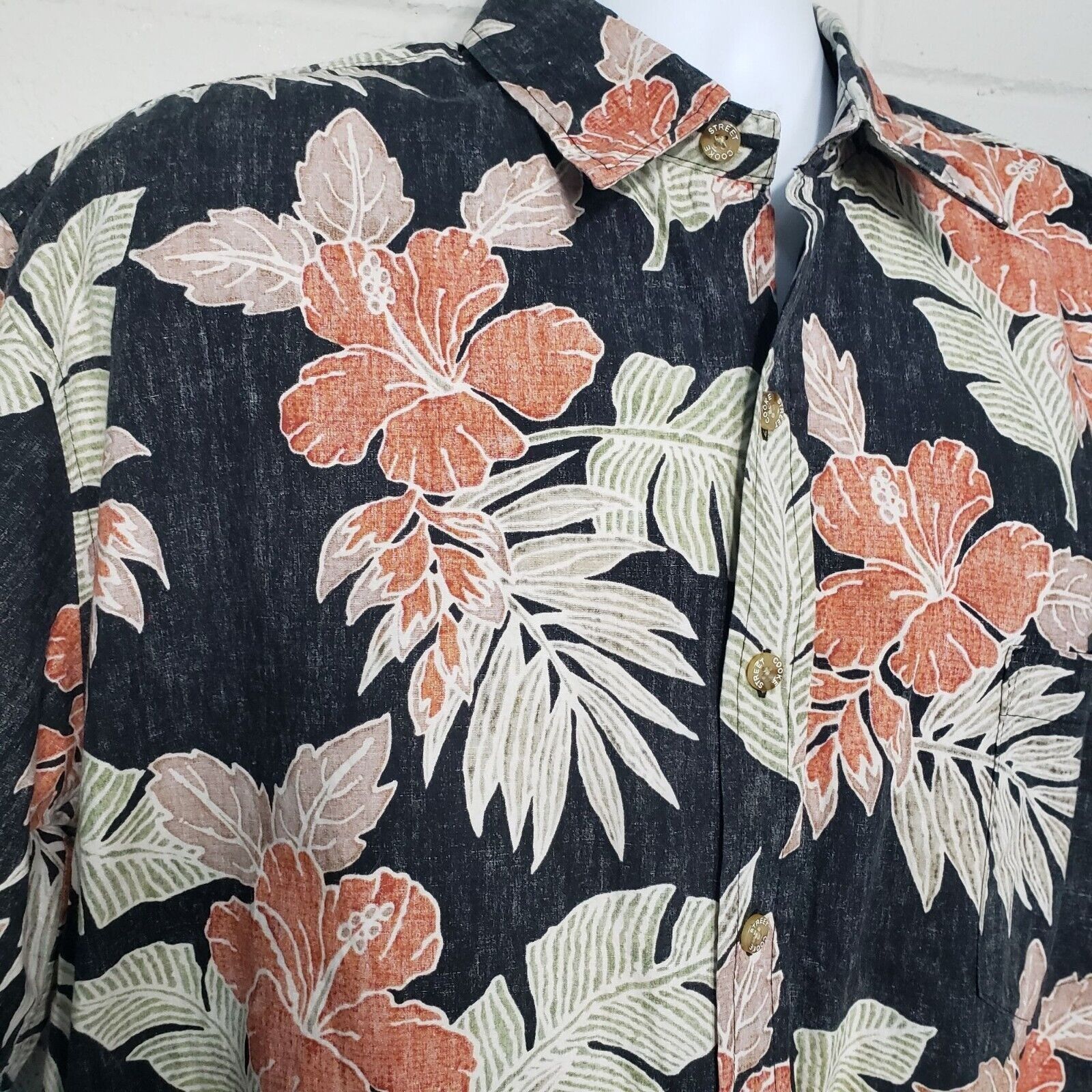 Designer Cooke Street Hawaiian Floral Shirt Mens Size XL Reverse Size XL / US 12-14 / IT 48-50 - 2 Thumbnail