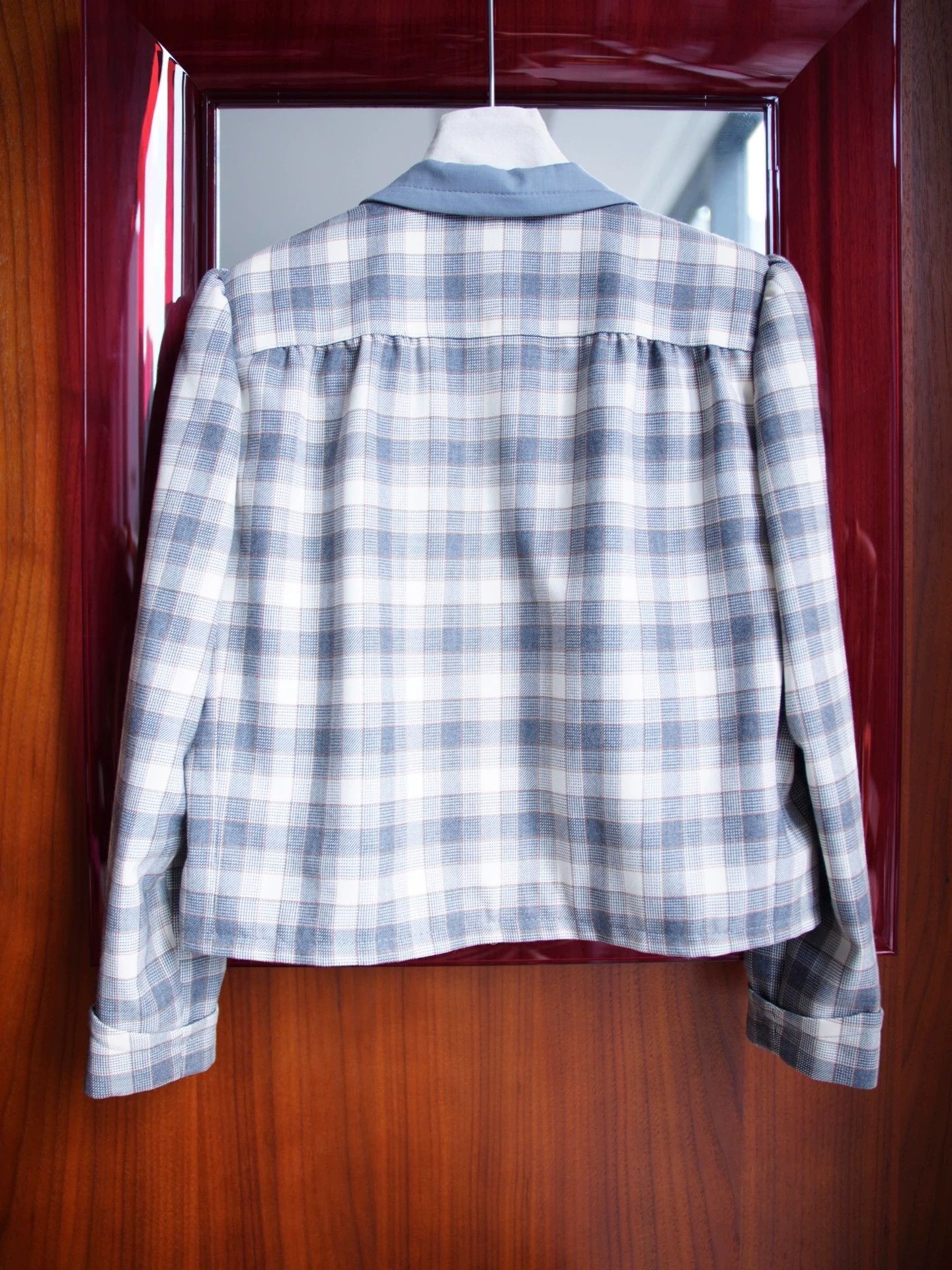 Valentino Valentino Vintage Wool Check Short Blazer IT46/L Size L / US 10 / IT 46 - 6 Thumbnail