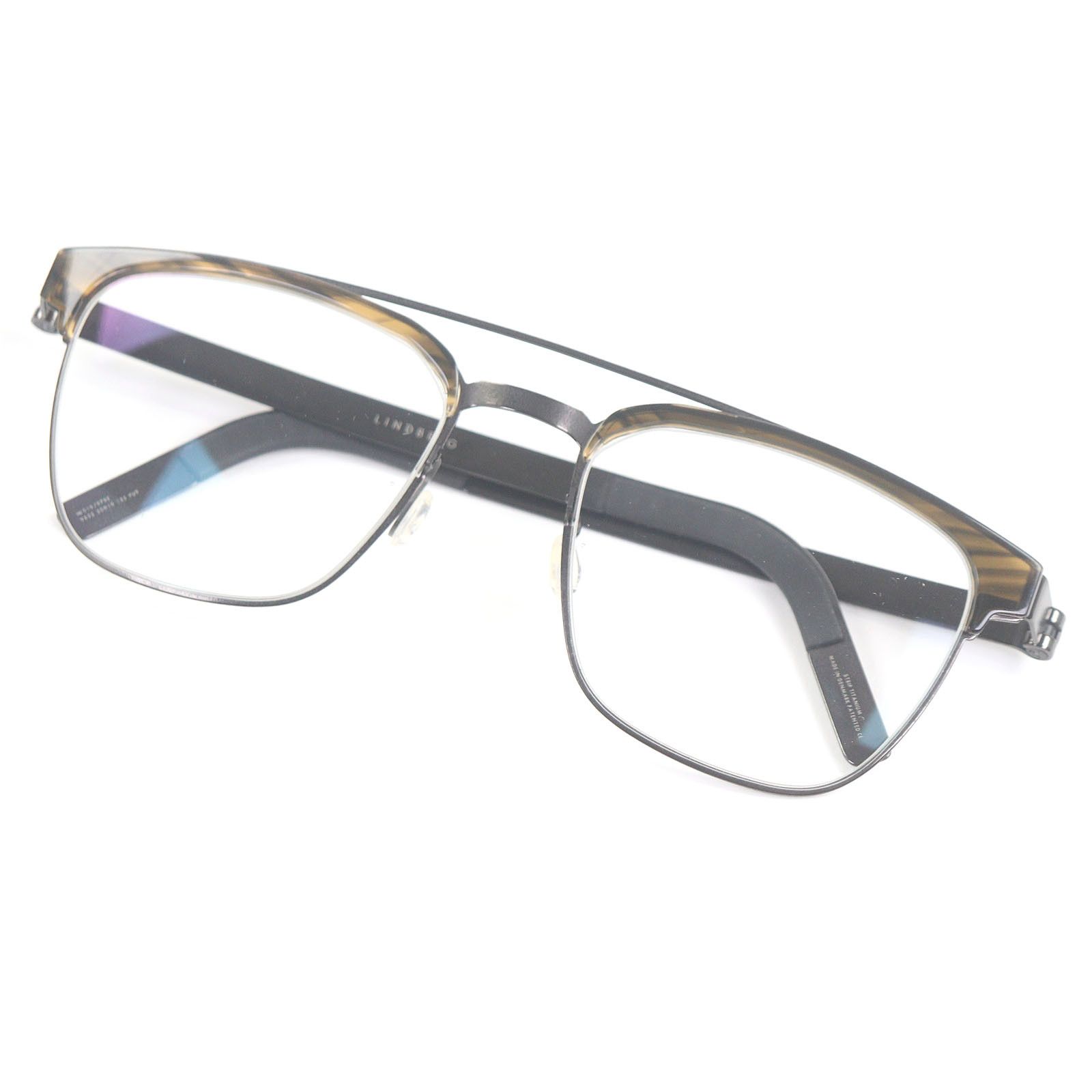Other Other LINDBERG SHOWROOM SH Half-rim Glasses Plastic Glasses 50□19-135 DUTY FREE for USA Size ONE SIZE - 1 Thumbnail