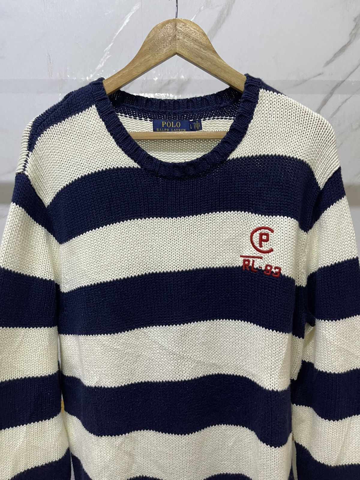 Polo Ralph Lauren Polo Ralph Lauren CP RL-93 Knitted Jumper (L) Size US L / EU 52-54 / 3 - 2 Thumbnail