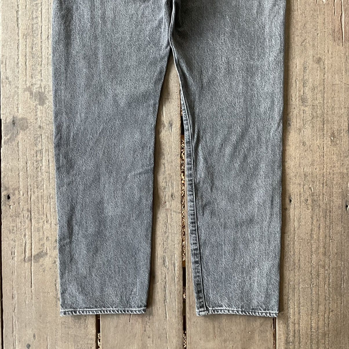 Levi's 🔥Vintage Levis Big E Stoned Washed Black Striaght Jeans Size US 36 / EU 52 - 6 Thumbnail