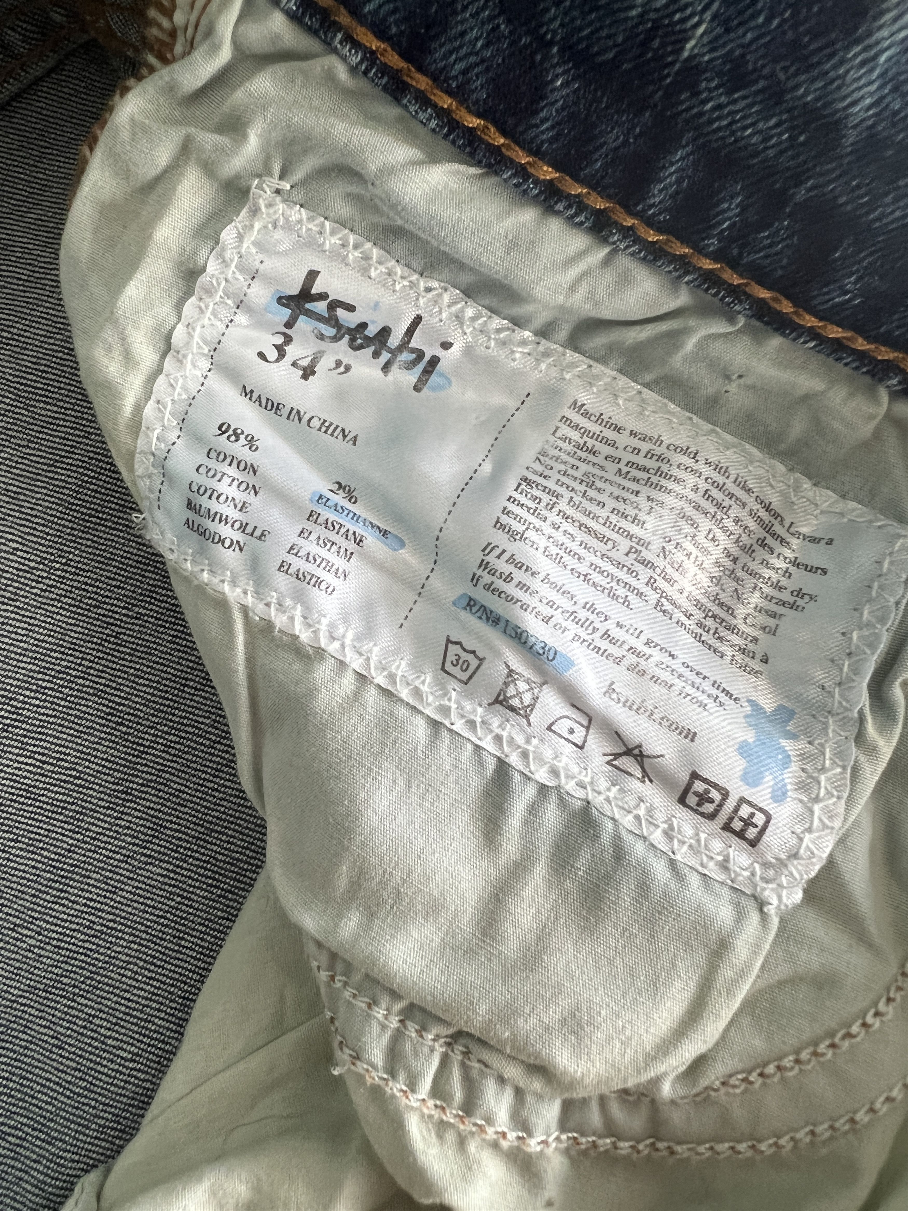 Ksubi Ksubi " Van Winkle Dripp " Skinny Jeans Size US 34 / EU 50 - 6 Thumbnail