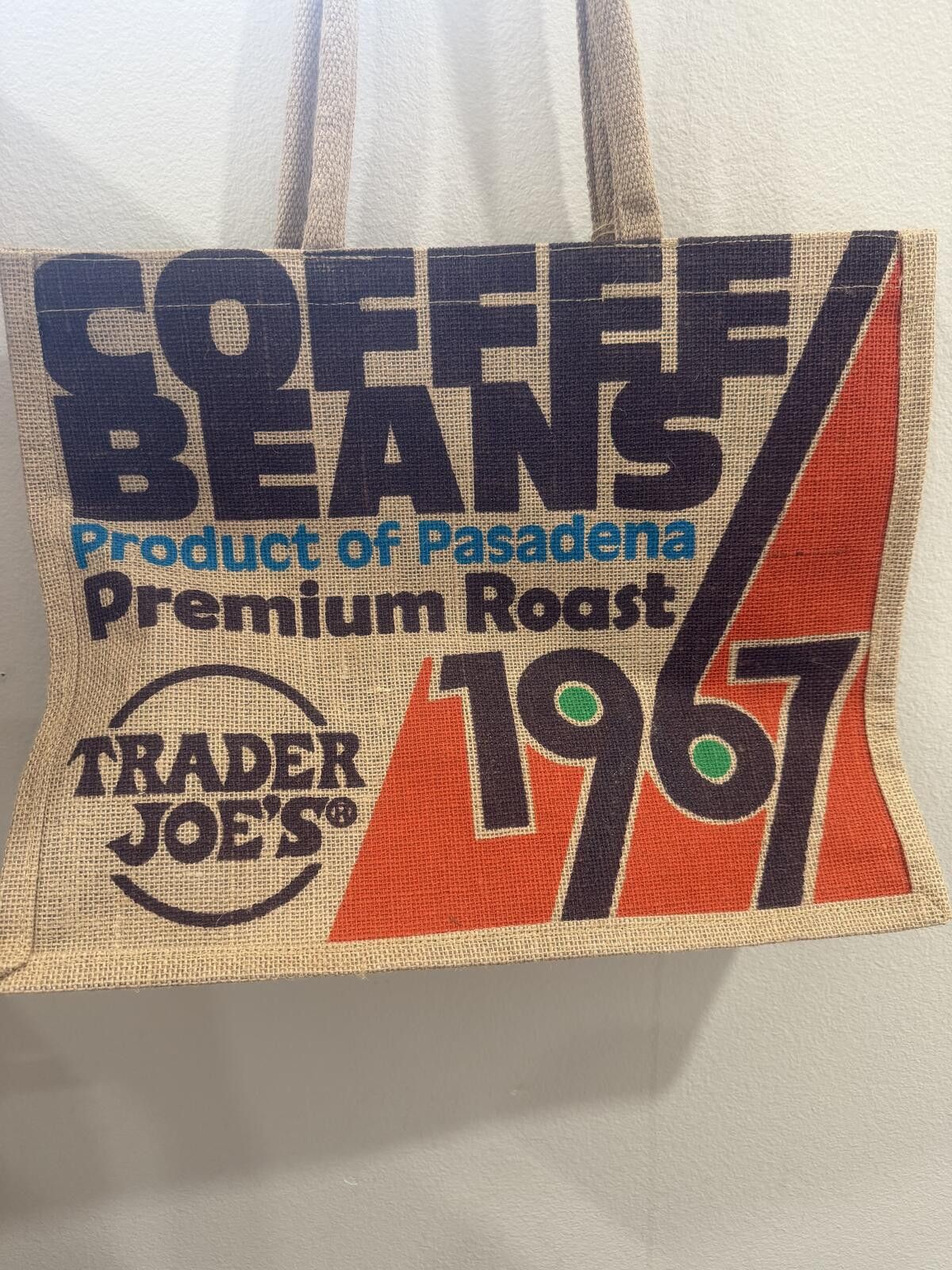 Other Trader Joe's "Coffee Beans 1967" Jute Shopper Tote Bag Size ONE SIZE - 4 Thumbnail
