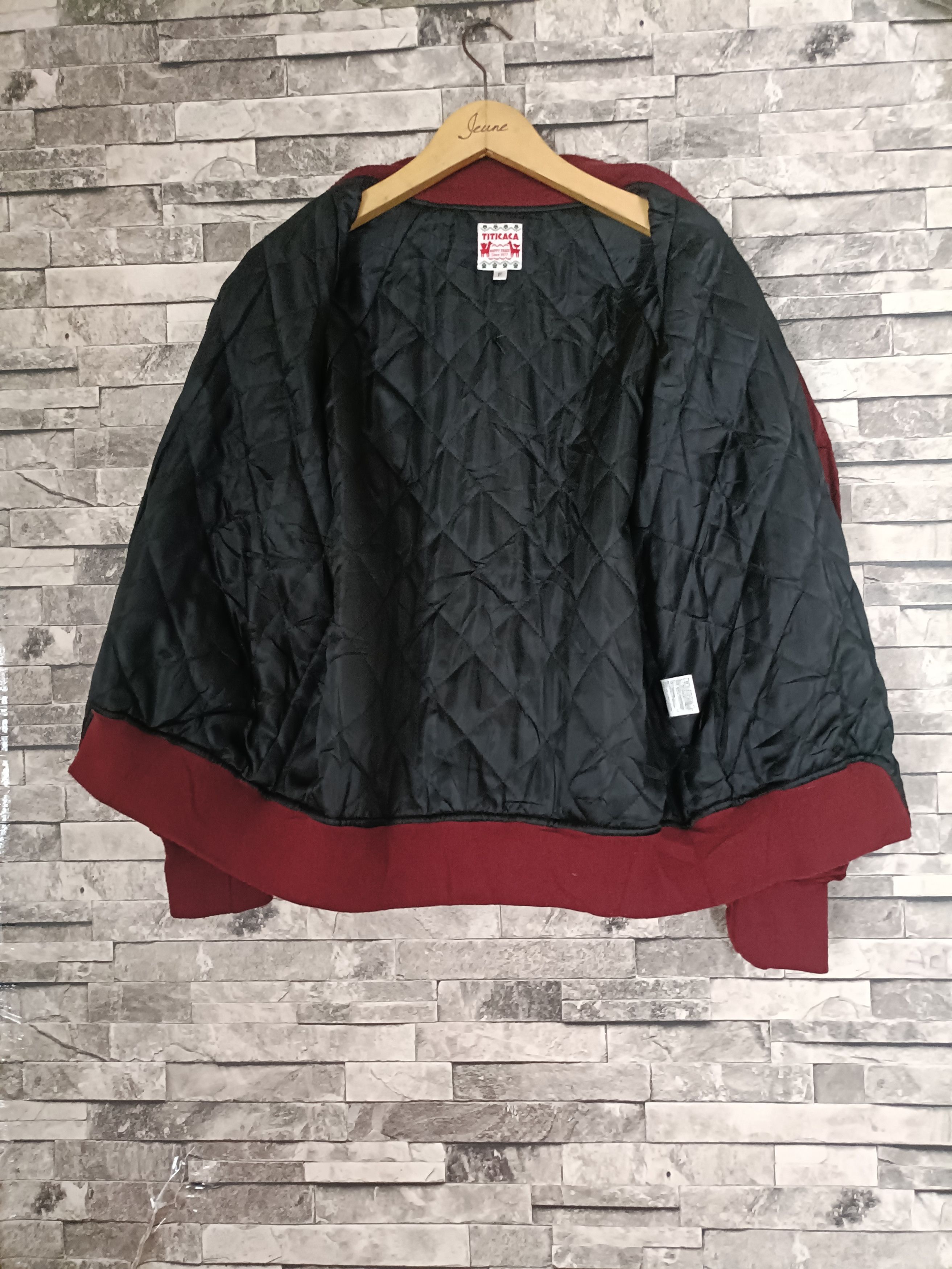 Japanese Brand Vintage Titicaca Thunderbird Navajo aztec bomber jacket Size ONE SIZE - 8 Thumbnail