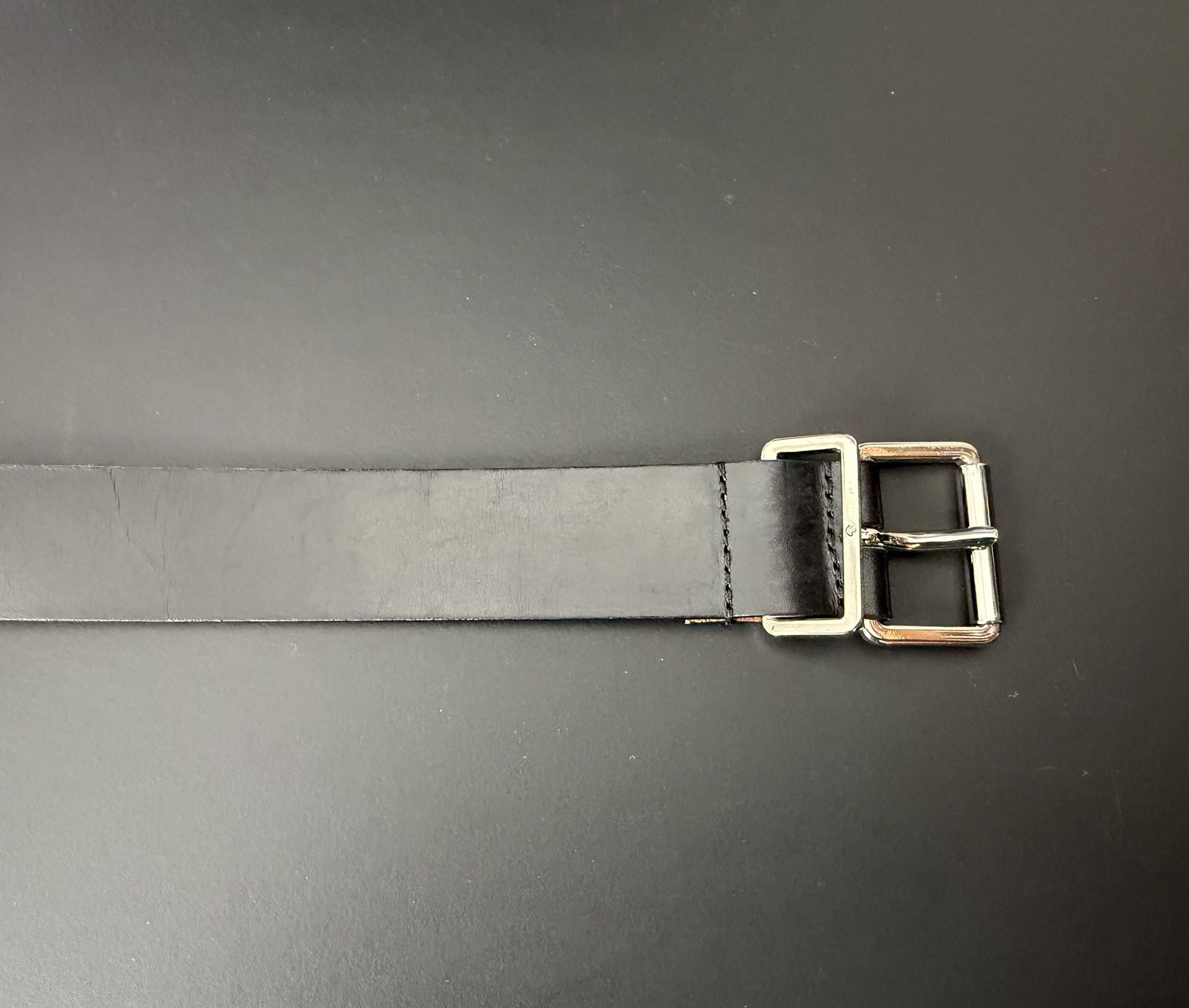 Dsquared2 Dsquared2 Black Leather Belt Minimal Buckle Made in Italy 90 Size 32 - 5 Thumbnail
