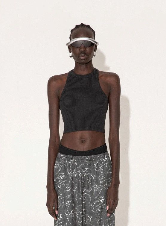 Han Kjobenhavn !DS! SS23 Han Kjobenhavn Light Ribbed Cropped Racer Top Size L / US 10 / IT 46 - 2 Thumbnail