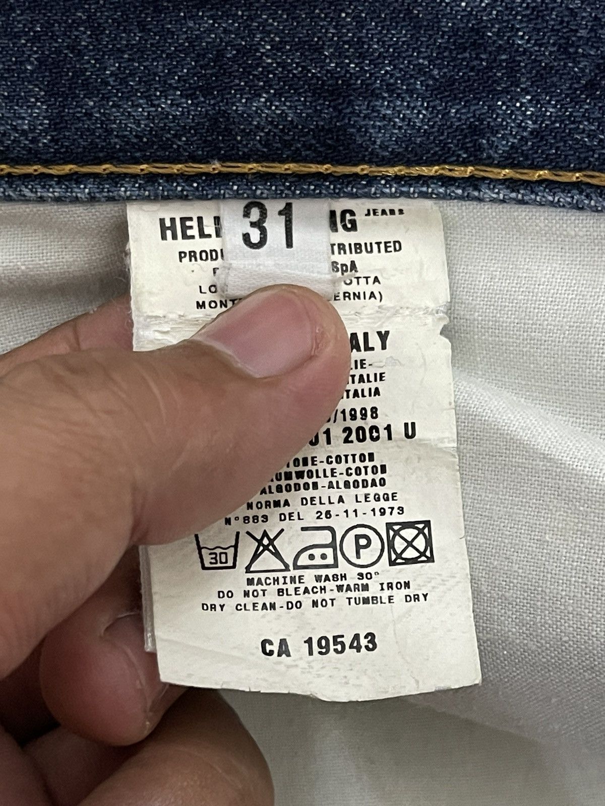 Helmut Lang 1998 Helmut Lang Archive Denim Jeans Size US 31 - 6 Thumbnail
