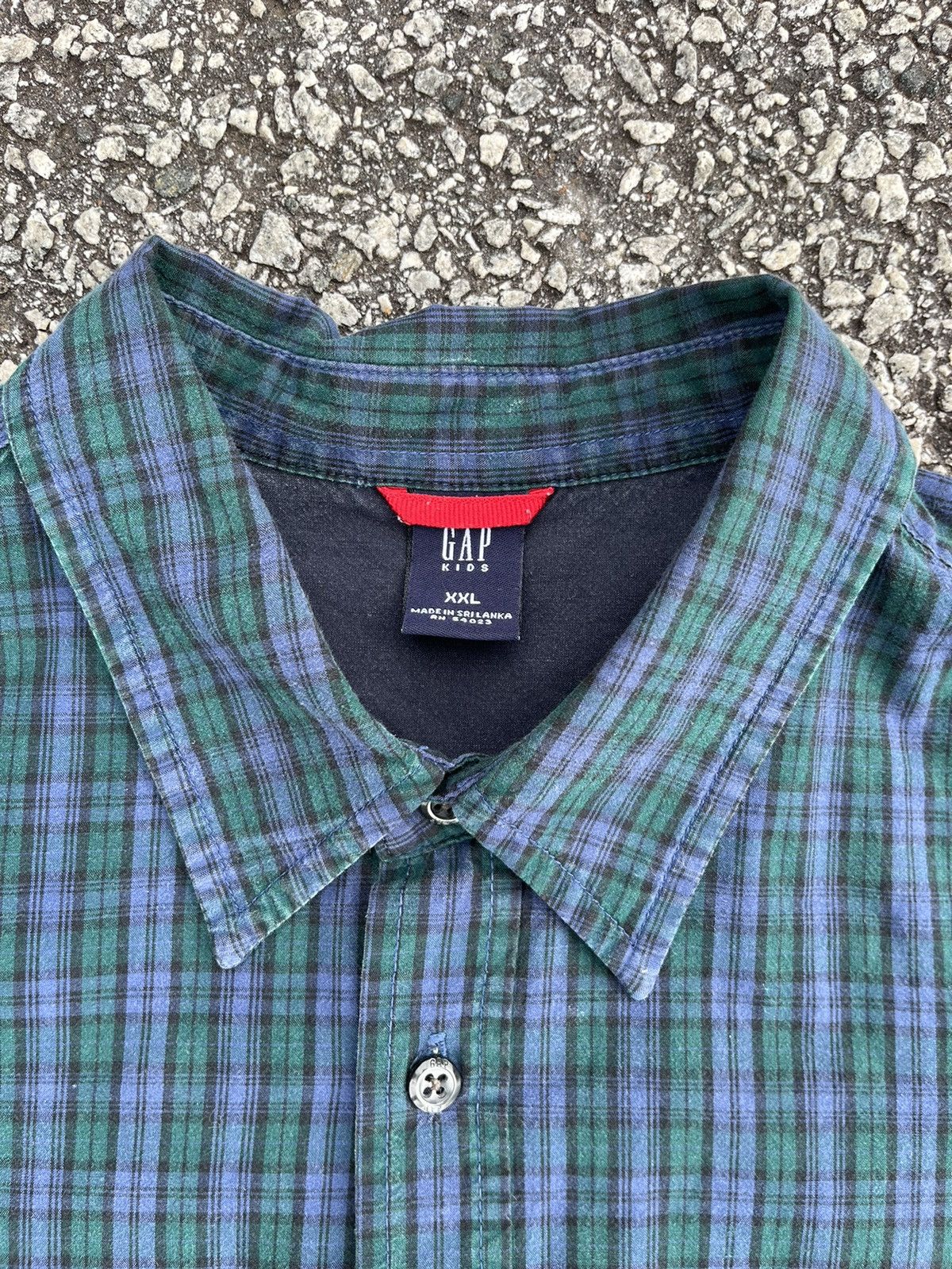 Gap × Vintage Vintage Gap Green and Purple Button Up Size XL / US 12-14 / IT 48-50 - 6 Thumbnail