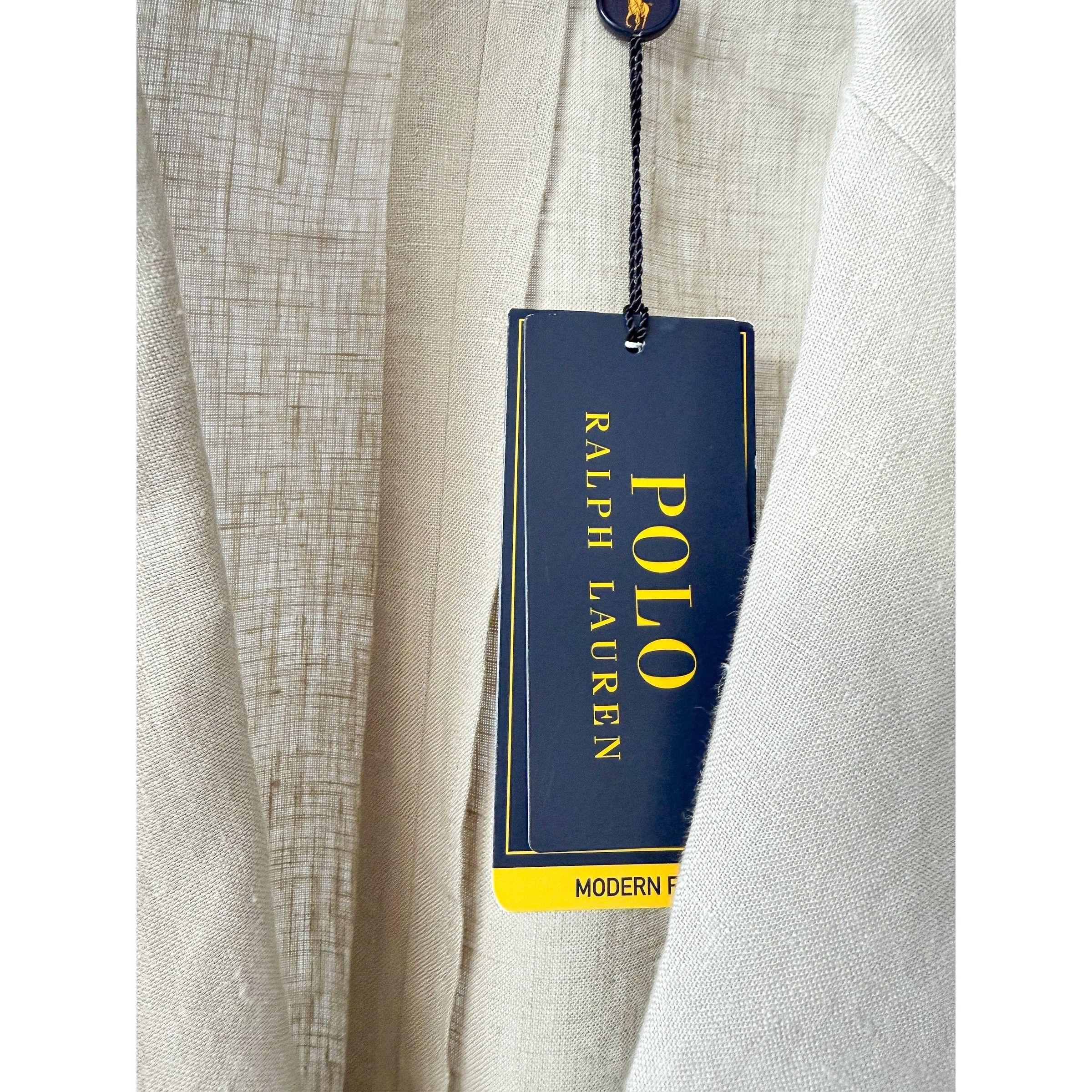 Polo Ralph Lauren Ralph Lauren Classic Beige Linen Blazer Size 44R - 4 Thumbnail