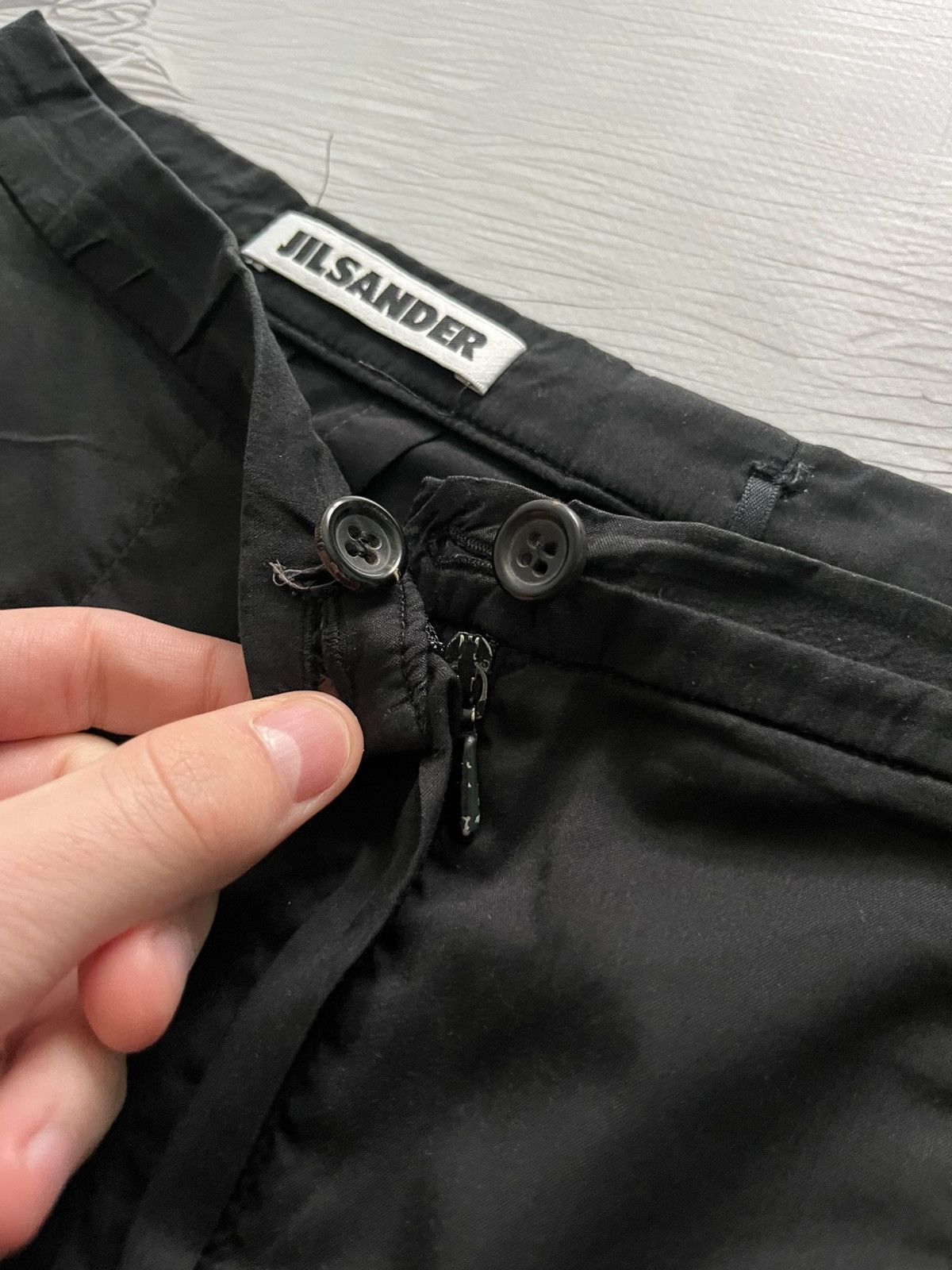 Jil Sander Jil Sander Vintage Luxury Classic Chino Pants Black Size 26" / US 2 / IT 38 - 6 Thumbnail