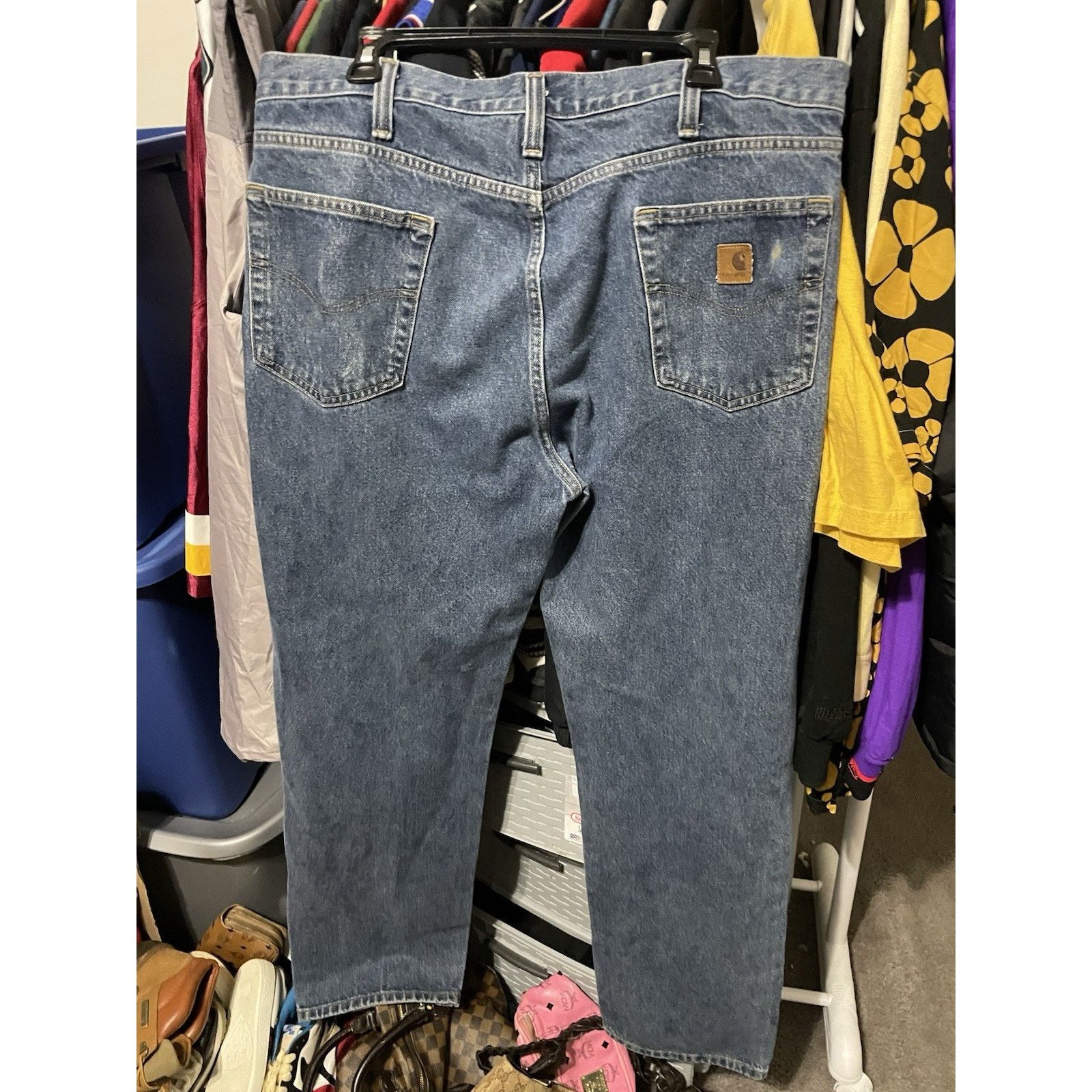 Carhartt Size 38x34 - Carhartt Jeans Mens Blue Vintage Relaxed Fit Size US 38 / EU 54 - 2 Thumbnail