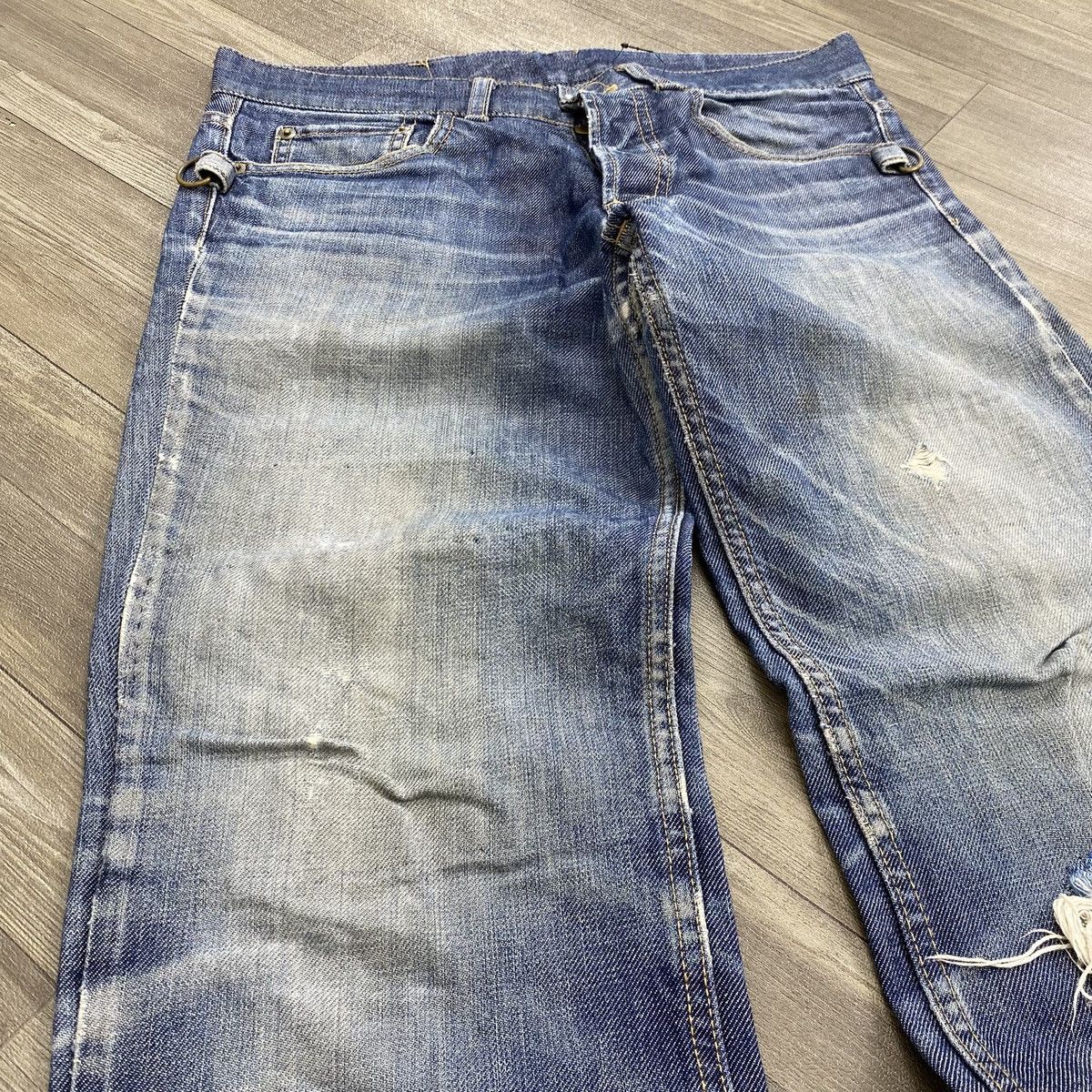 Beauty Beast 2000s Beauty Beast Distressed Punk Lgb Denim Pants Size US 32 / EU 48 - 3 Thumbnail