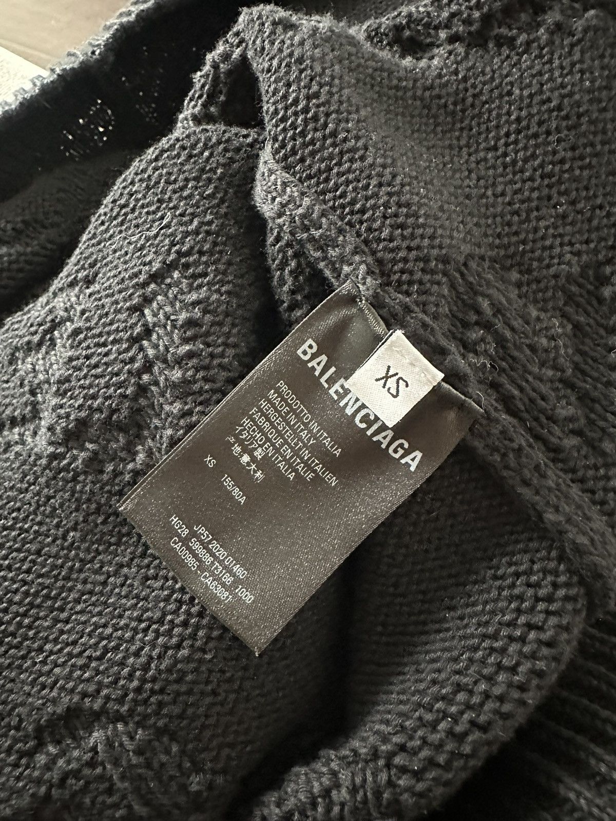 Balenciaga Balenciaga Monogram Sweater Size US XL / EU 56 / 4 - 7 Thumbnail