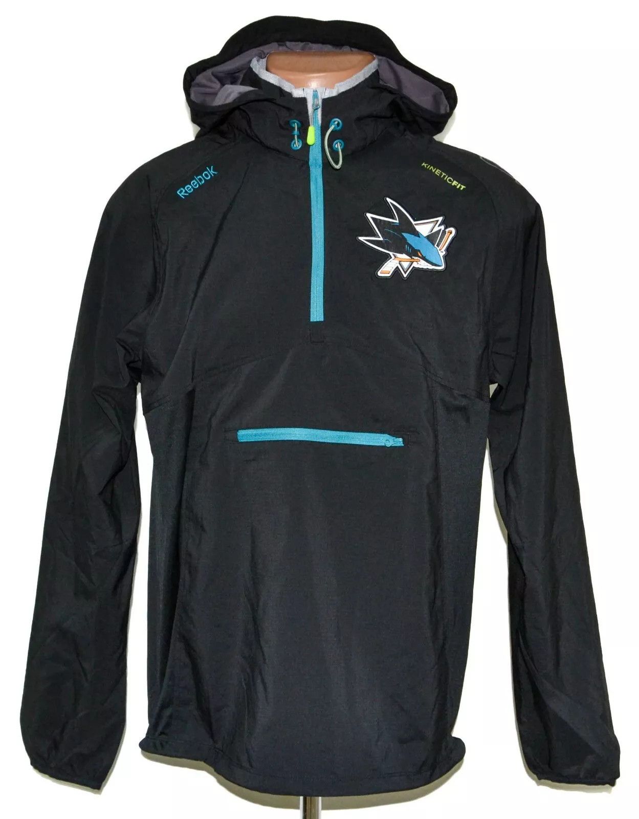 Reebok *BNWT* NHL SAN JOSE SHARKS JACKET JERSEY REEBOK SIZE S Size US S / EU 44-46 / 1 - 1 Thumbnail