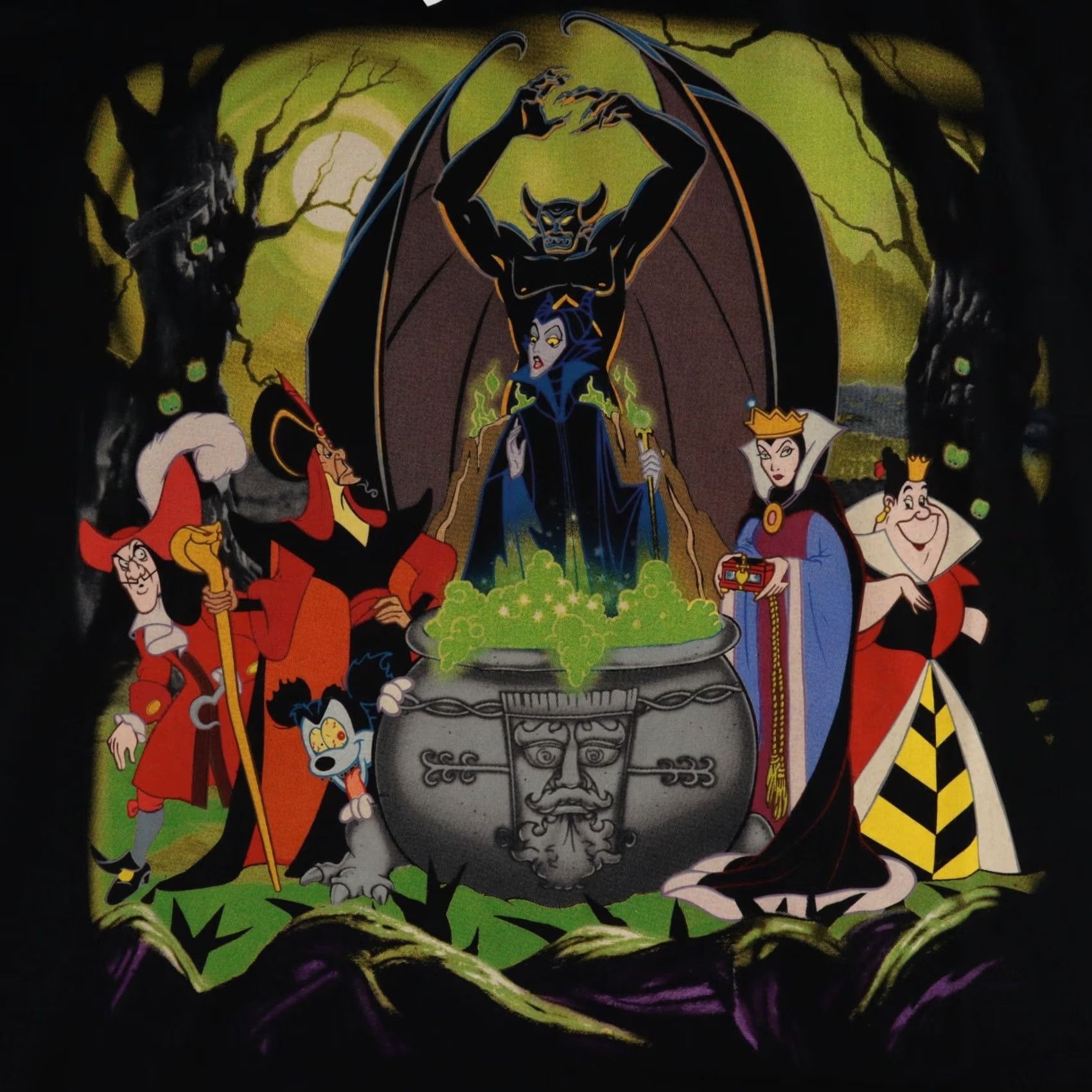 Disney VINTAGE DISNEY VILLAINS TSHIRT XL Men's 90s Double-Sided Black Crew Neck Short Sleeve Size US XL / EU 56 / 4 - 3 Thumbnail
