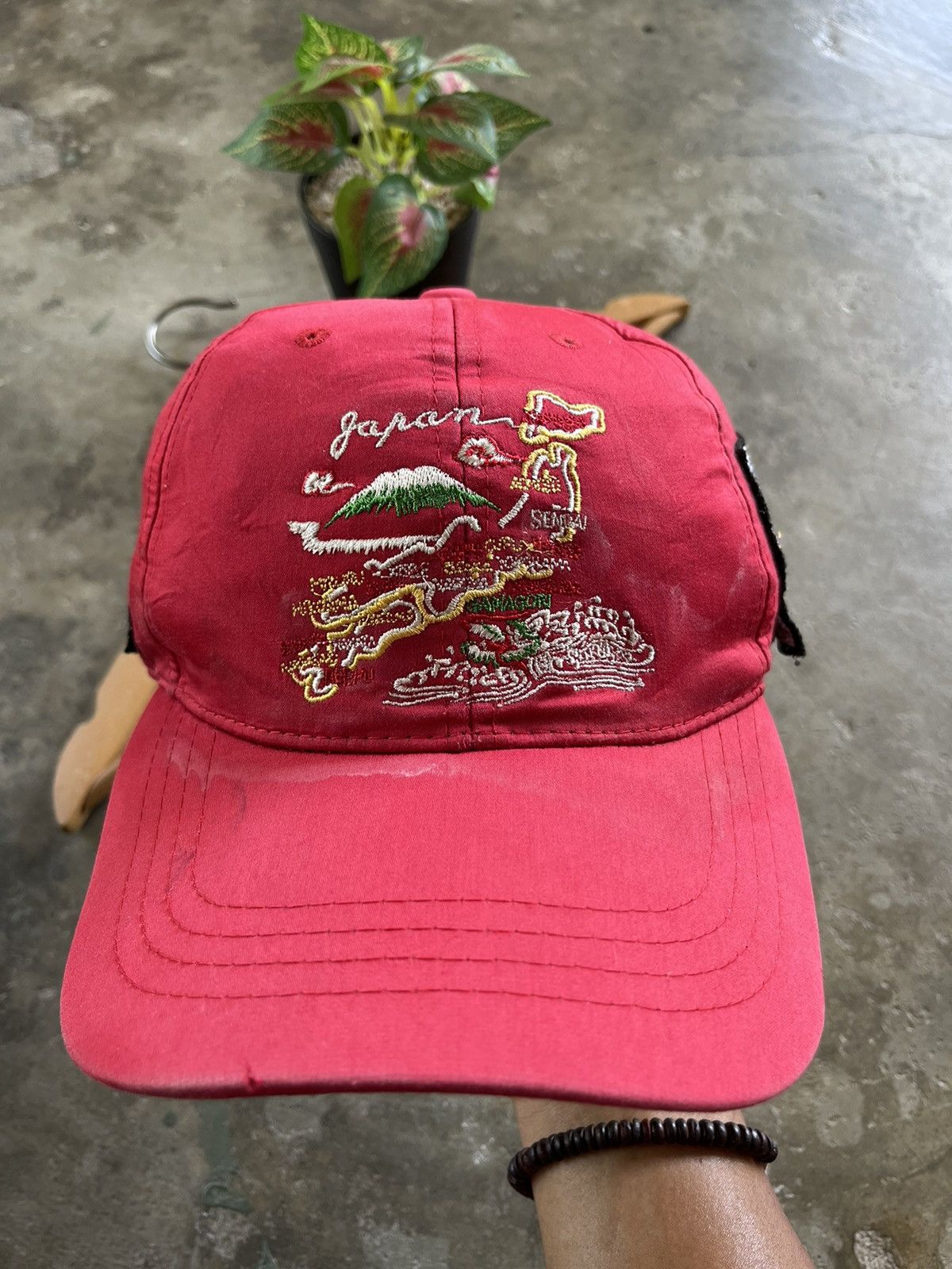 Japanese Brand × Vintage 🔥Vintage Sukajan Souvenirs Embroidered Cap Japan Size ONE SIZE - 3 Thumbnail