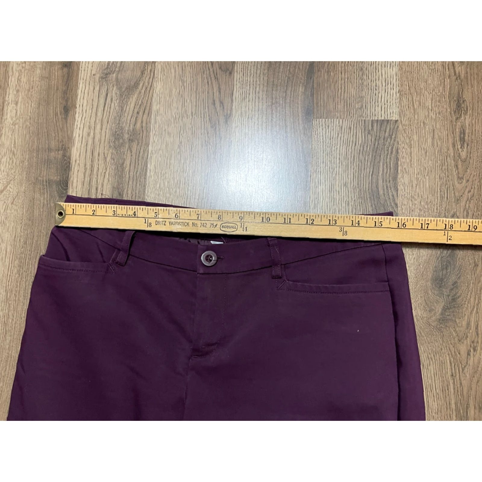 Vintage Christopher & Banks Pants Women's 4 Petite Purple Straight Leg Pants - 25.5in Inseam Size 27" / US 4 / IT 40 - 5 Thumbnail