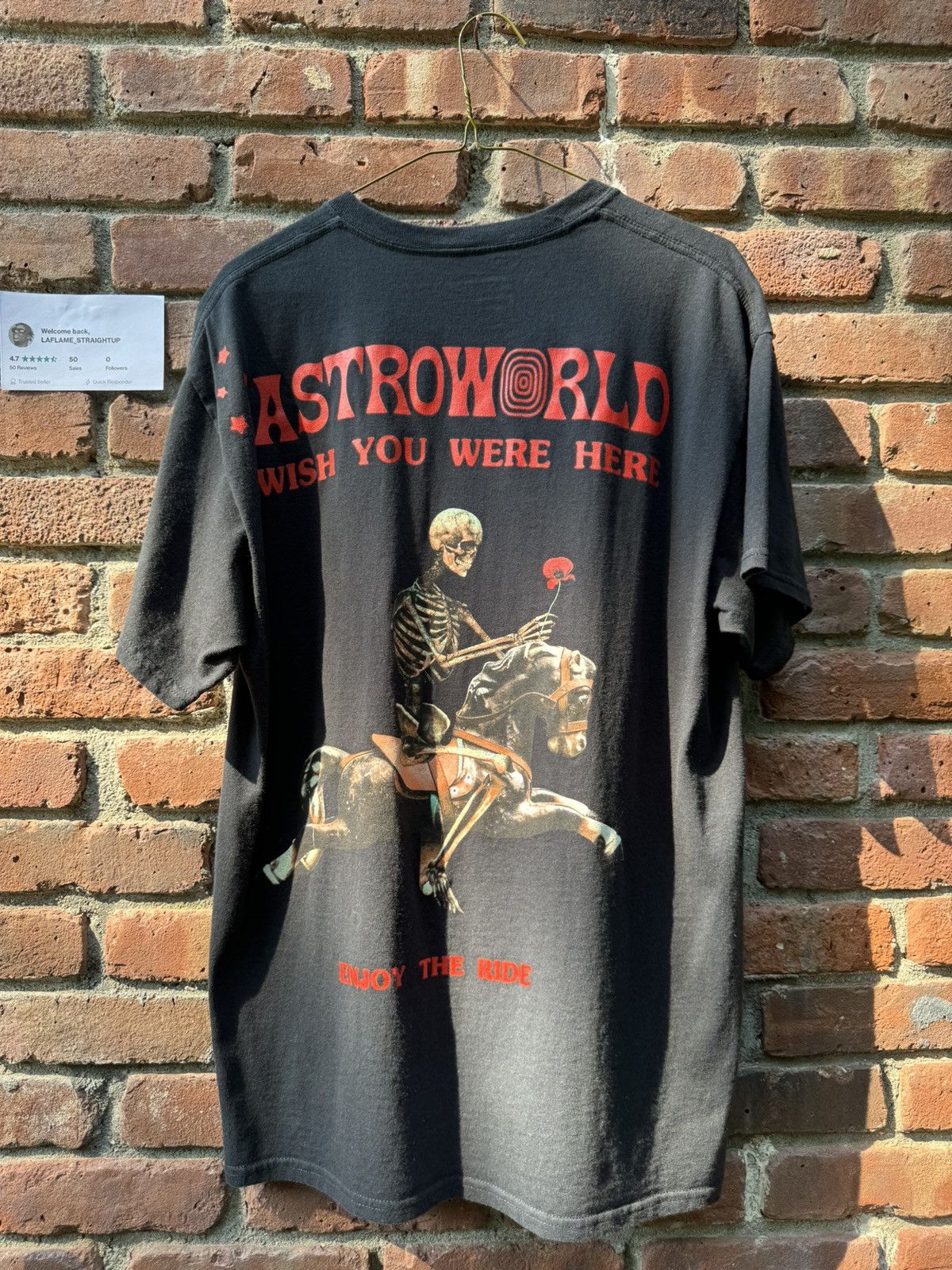 Travis Scott Astroworld Enjoy The Ride Tee FINAL PRICE DROP!! Size US L / EU 52-54 / 3 - 1 Thumbnail
