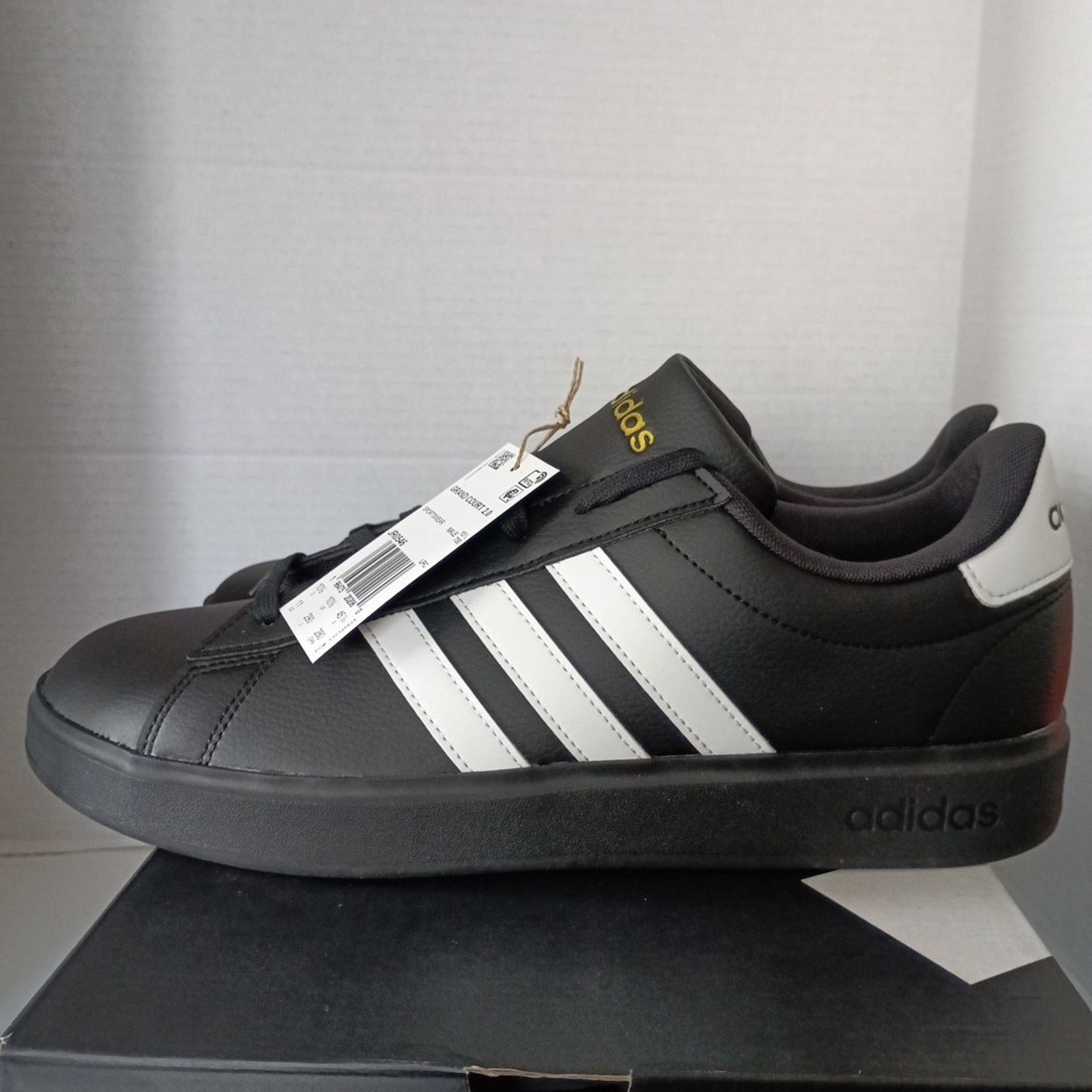 Adidas Adidas Grand Court 2.0 Black/White Men’s Size 11 JR0546 Size US 11 / EU 44 - 3 Thumbnail
