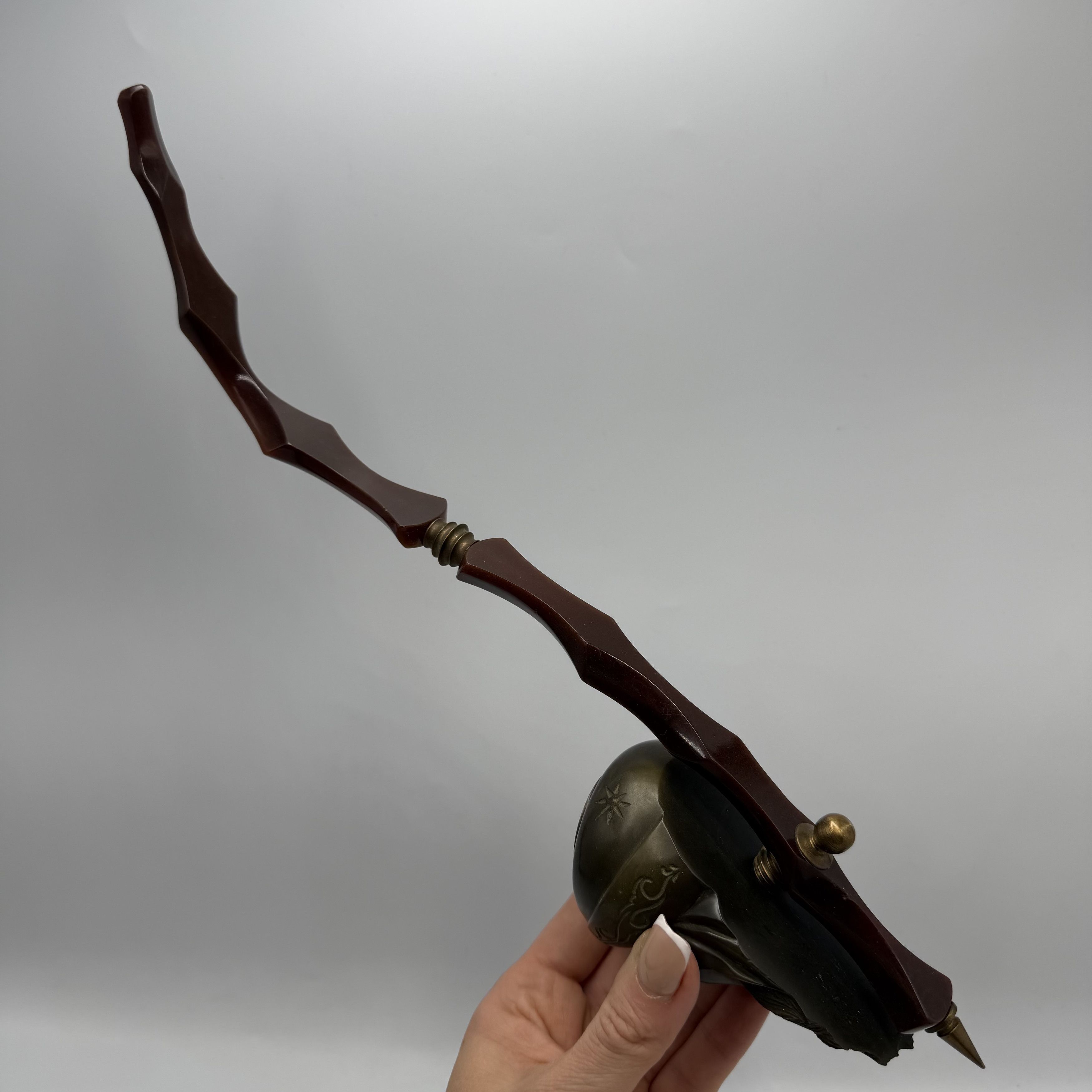 Vintage Antique Hand Carved Smoking Pipe Bearded Man Turban Bakelite Size ONE SIZE - 3 Thumbnail