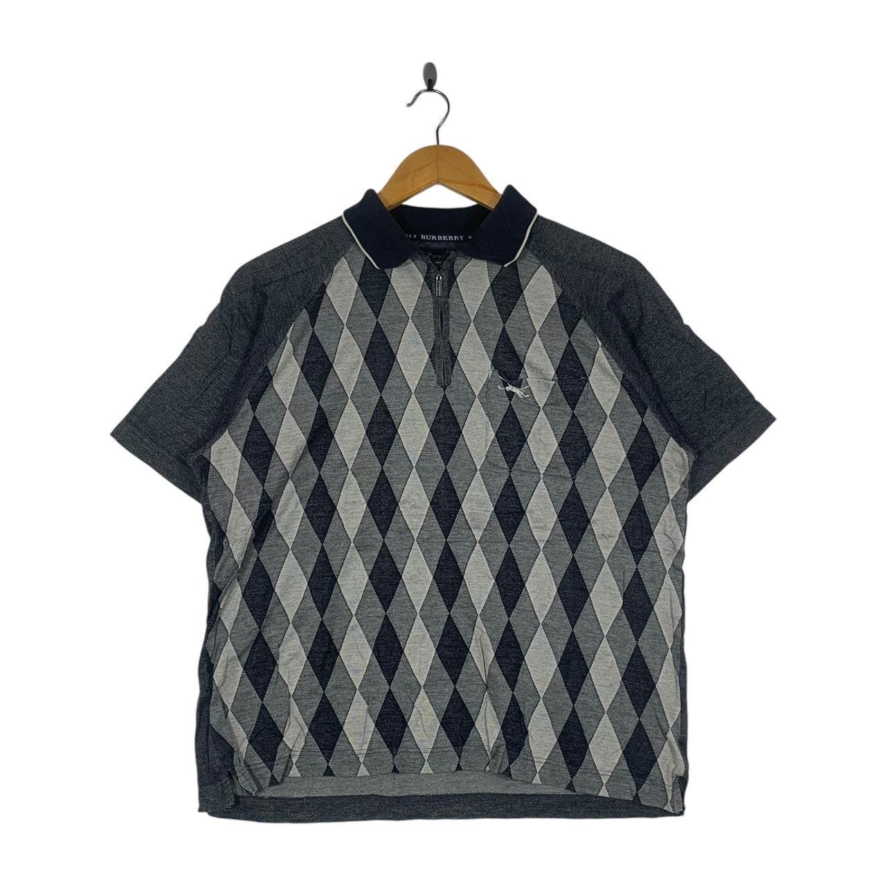 Vintage Vintage BURBERRY LONDON GOLF Argyle Polo Tee Shirt Top Half Size M / US 6-8 / IT 42-44 - 1 Thumbnail