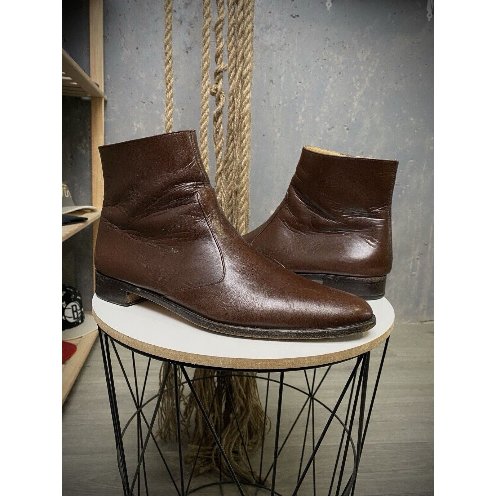 Helmut Lang SS 2004 Steel Toe Cuban Heel Boots | Grailed