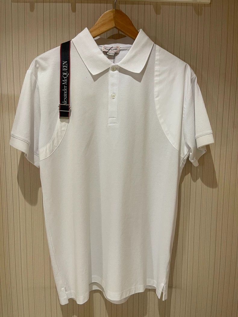 Alexander McQueen Alexander McQUEEN White short sleeved polo shirt 2504-Nexta Size US L / EU 52-54 / 3 - 1 Thumbnail