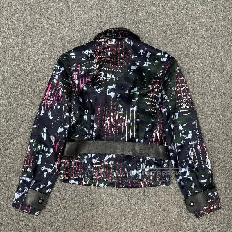 Versace Versace Multicolor Leather Women's Jacket . Size S / US 4 / IT 40 - 2 Thumbnail