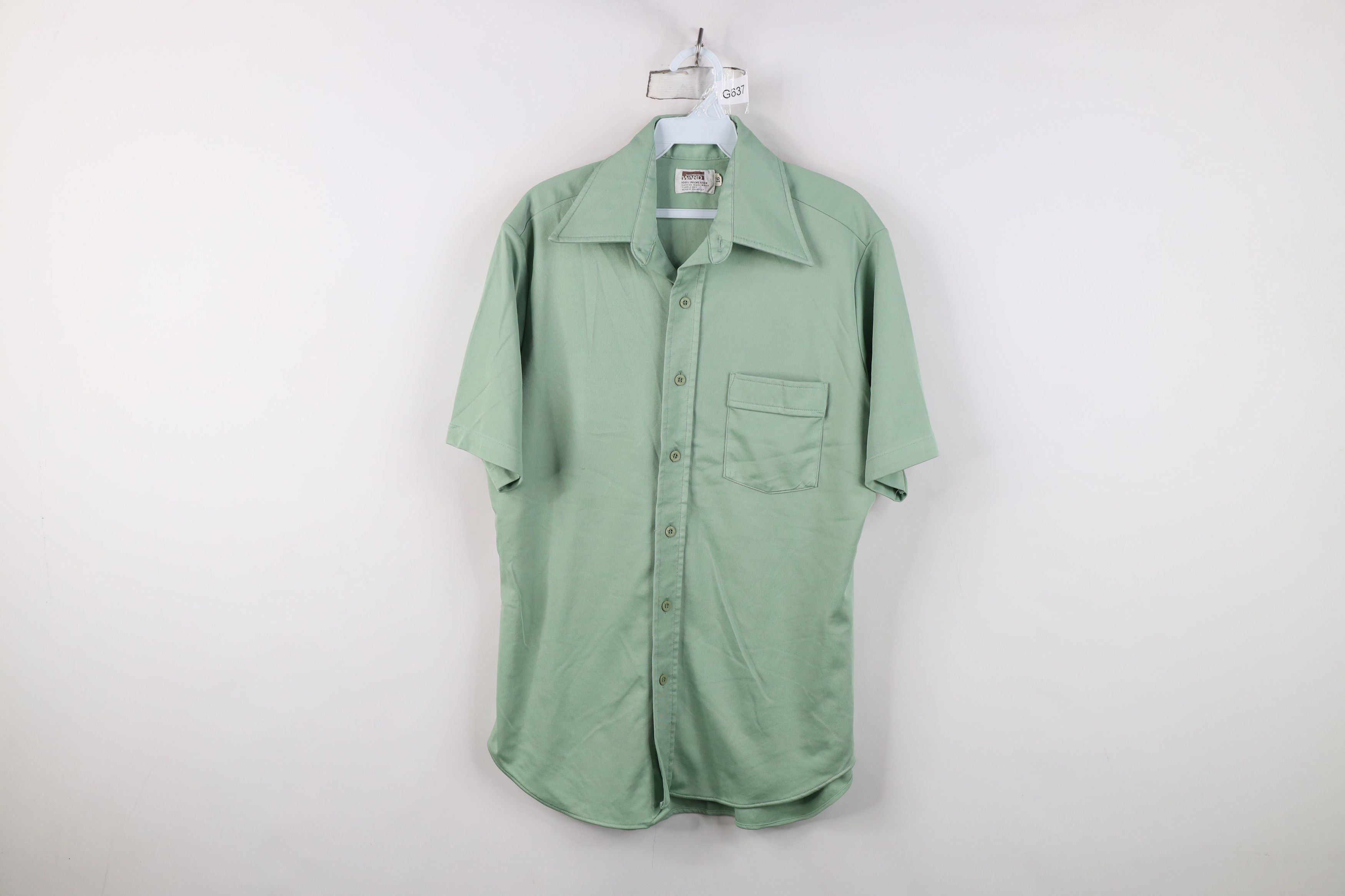 Vintage Vintage 70s Streetwear Short Sleeve Collared Button Shirt Size US M / EU 48-50 / 2 - 1 Thumbnail