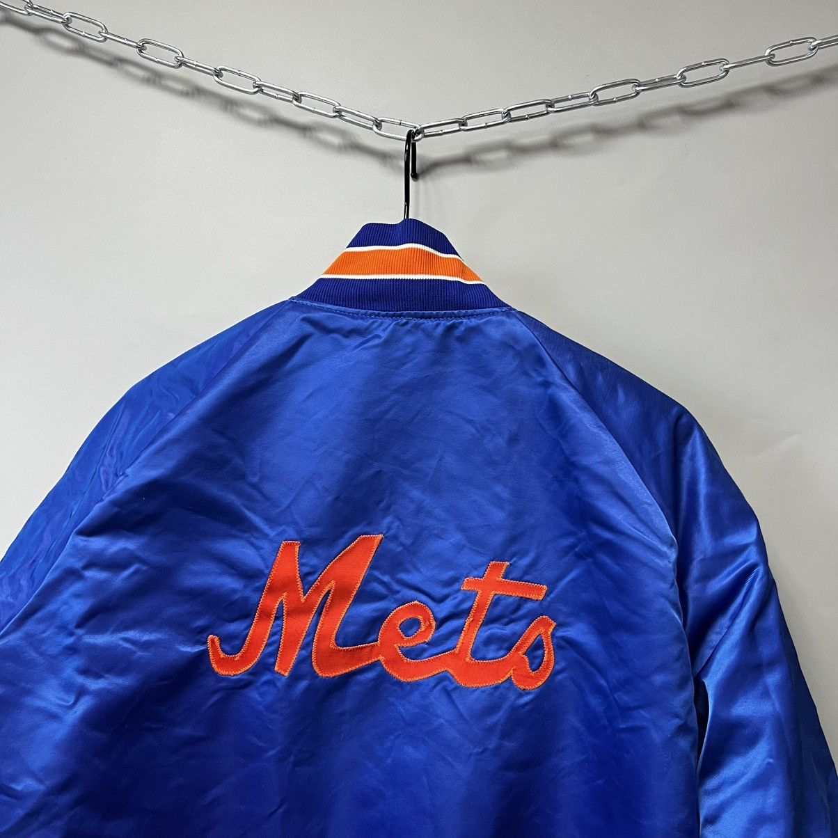 MLB × Starter × Vintage 90s NY METS Baseball Club Jacket Bomber y2k made in USA 🇺🇸 Size US M / EU 48-50 / 2 - 15 Thumbnail