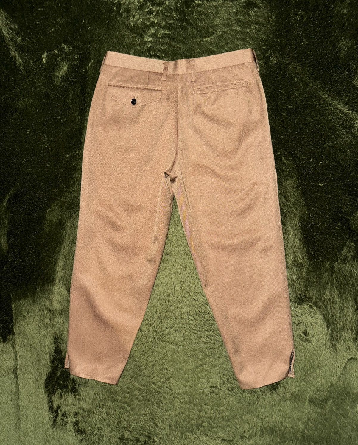 Kolor KOLOR Pintuck Twill Snap Detail Cropped Trousers Brown Size US 32 / EU 48 - 8 Thumbnail