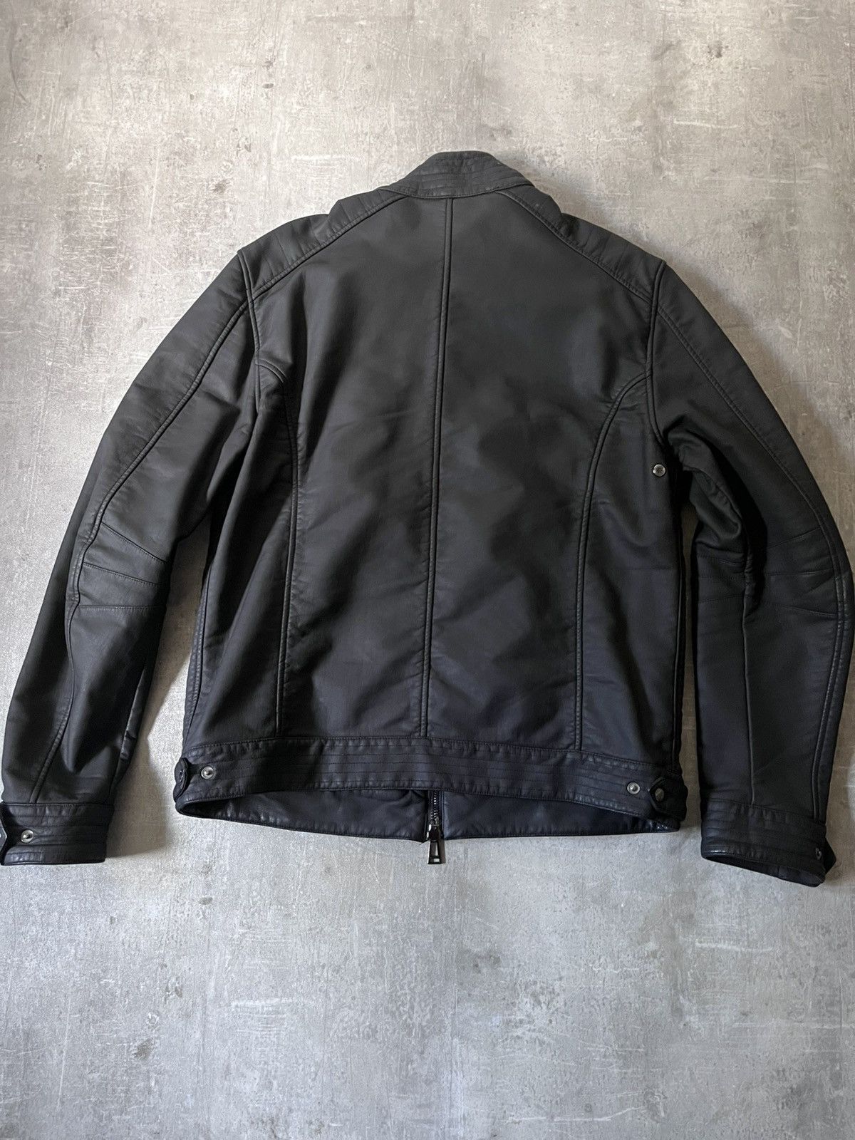 Belstaff Belstaff H Racer zip black jacket cotton polyurethane Size US XXL / EU 58 / 5 - 11 Thumbnail