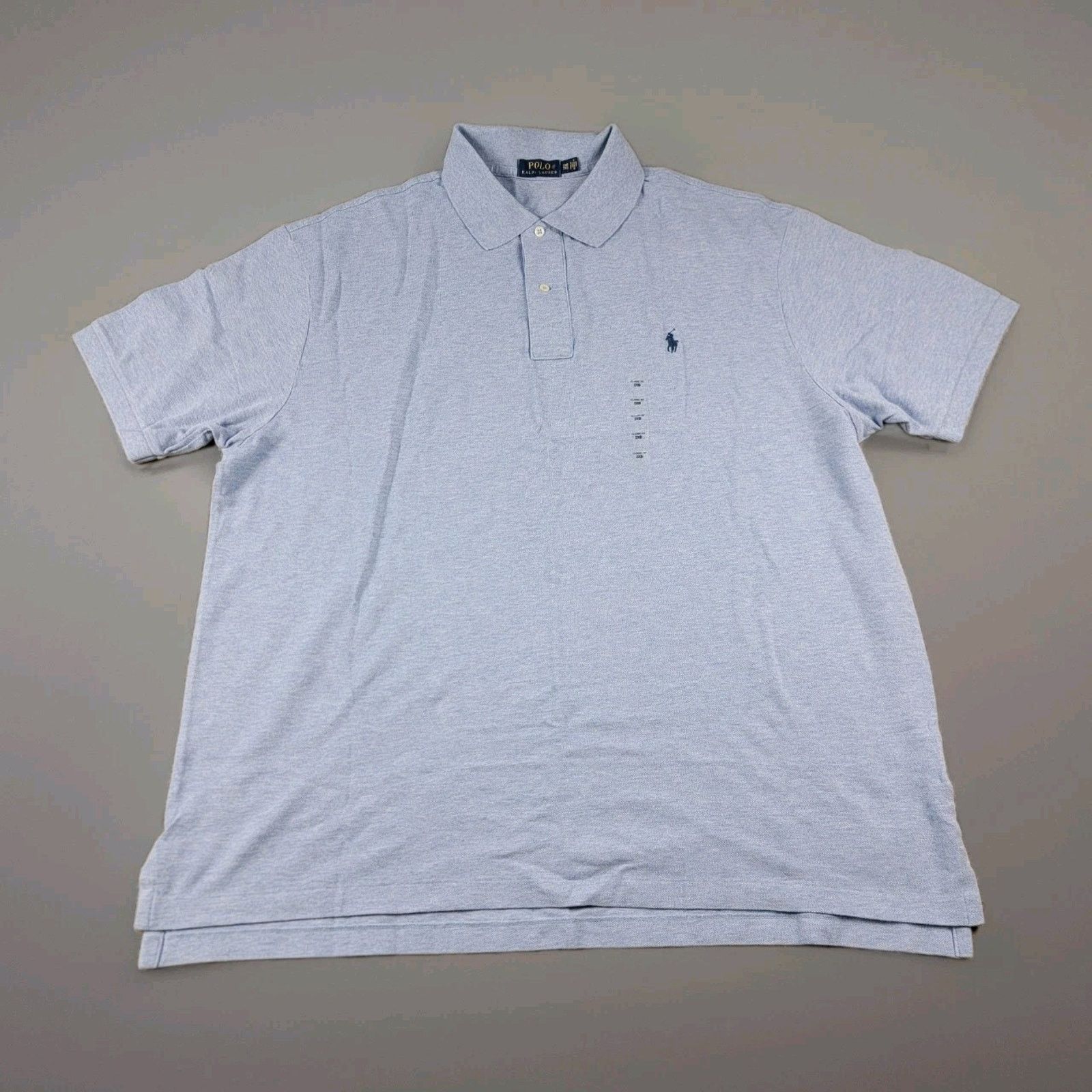 Polo Ralph Lauren Polo Ralph Lauren Polo Shirt Mens Light Blue Short Sleeve Size US XXL / EU 58 / 5 - 1 Thumbnail