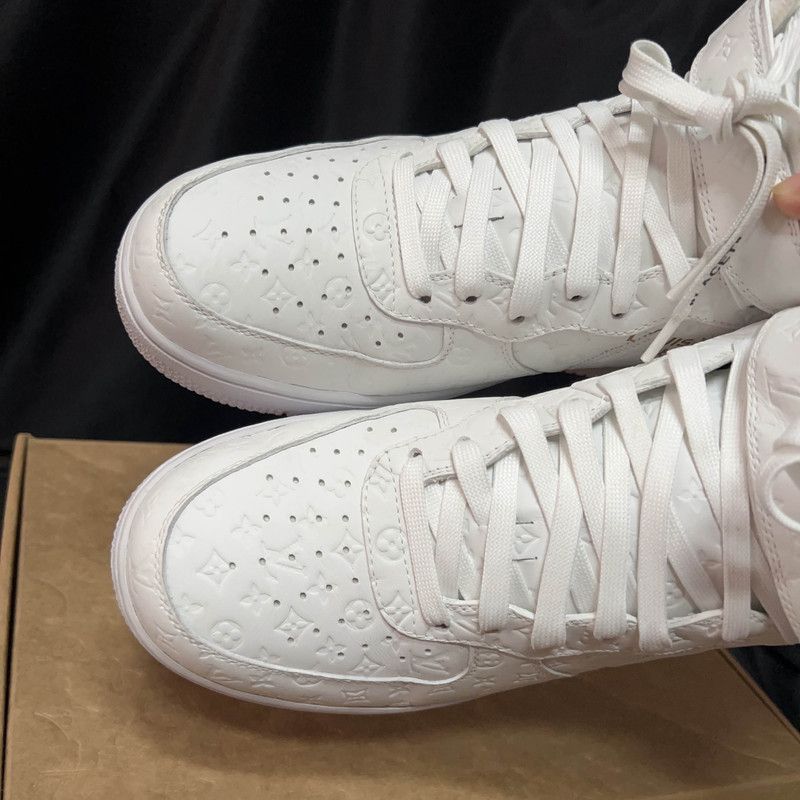 Louis Vuitton Nike x Louis Vuitton Stylish Air Force 1 Sneakers -2505 Size US 10.5 / EU 43-44 - 7 Thumbnail