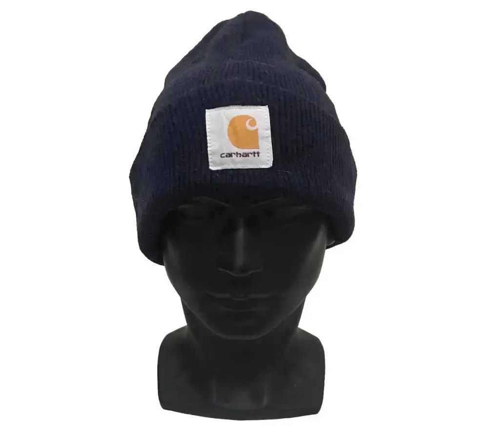 Carhartt × Vintage Carhatt Plain Beanie Hat Size ONE SIZE - 1 Thumbnail
