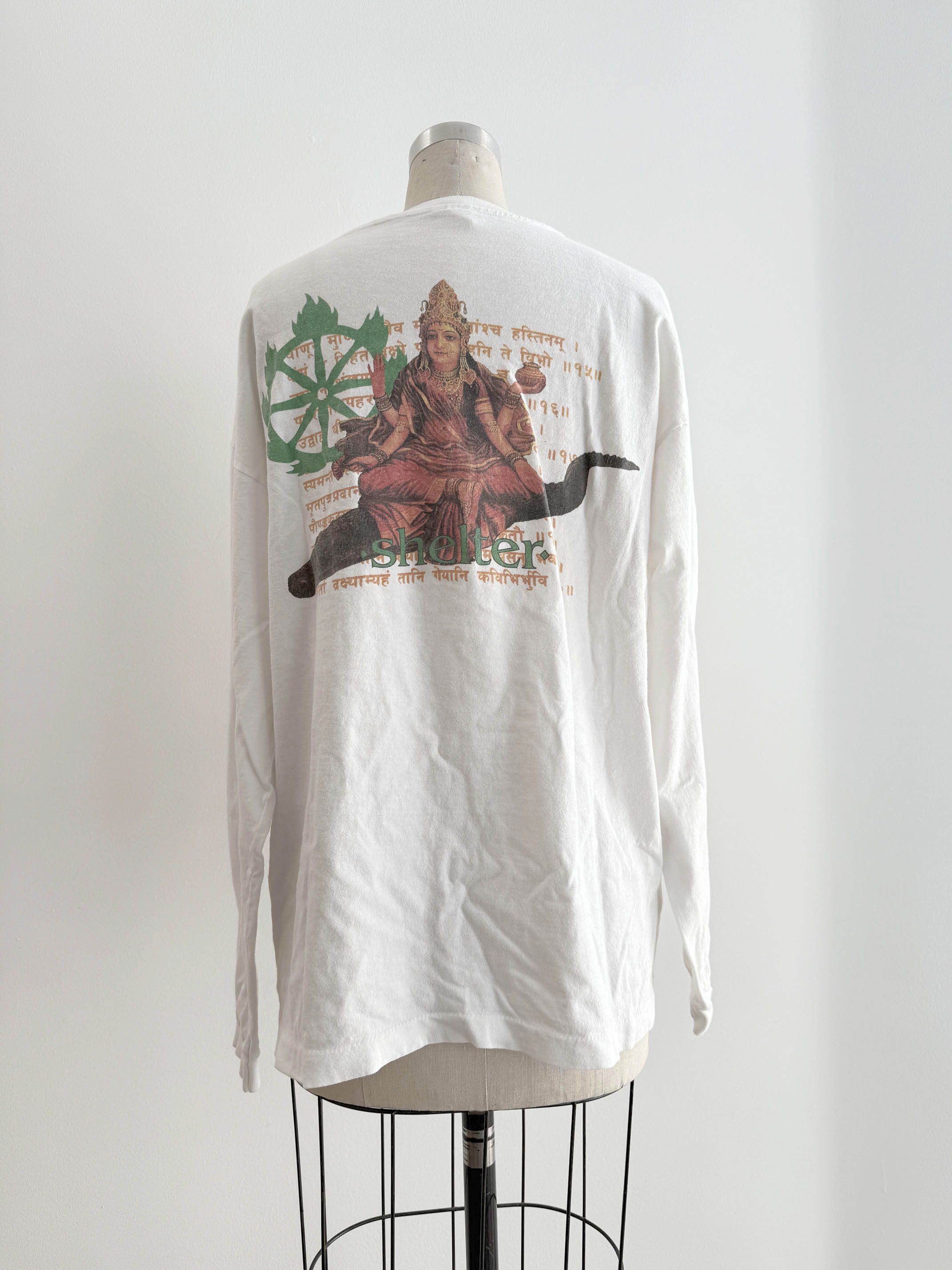 Vintage 90s Vintage Shelter long sleeves T-shirt Size US L / EU 52-54 / 3 - 1 Thumbnail