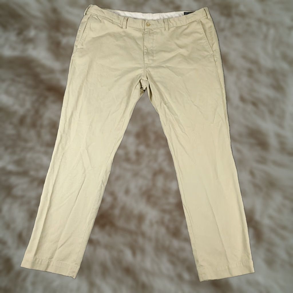 Ralph Lauren Ralph Lauren Pants Mens 42x32 Beige Chino Trousers Comfort Flat Front Size US 42 / EU 58 - 1 Thumbnail