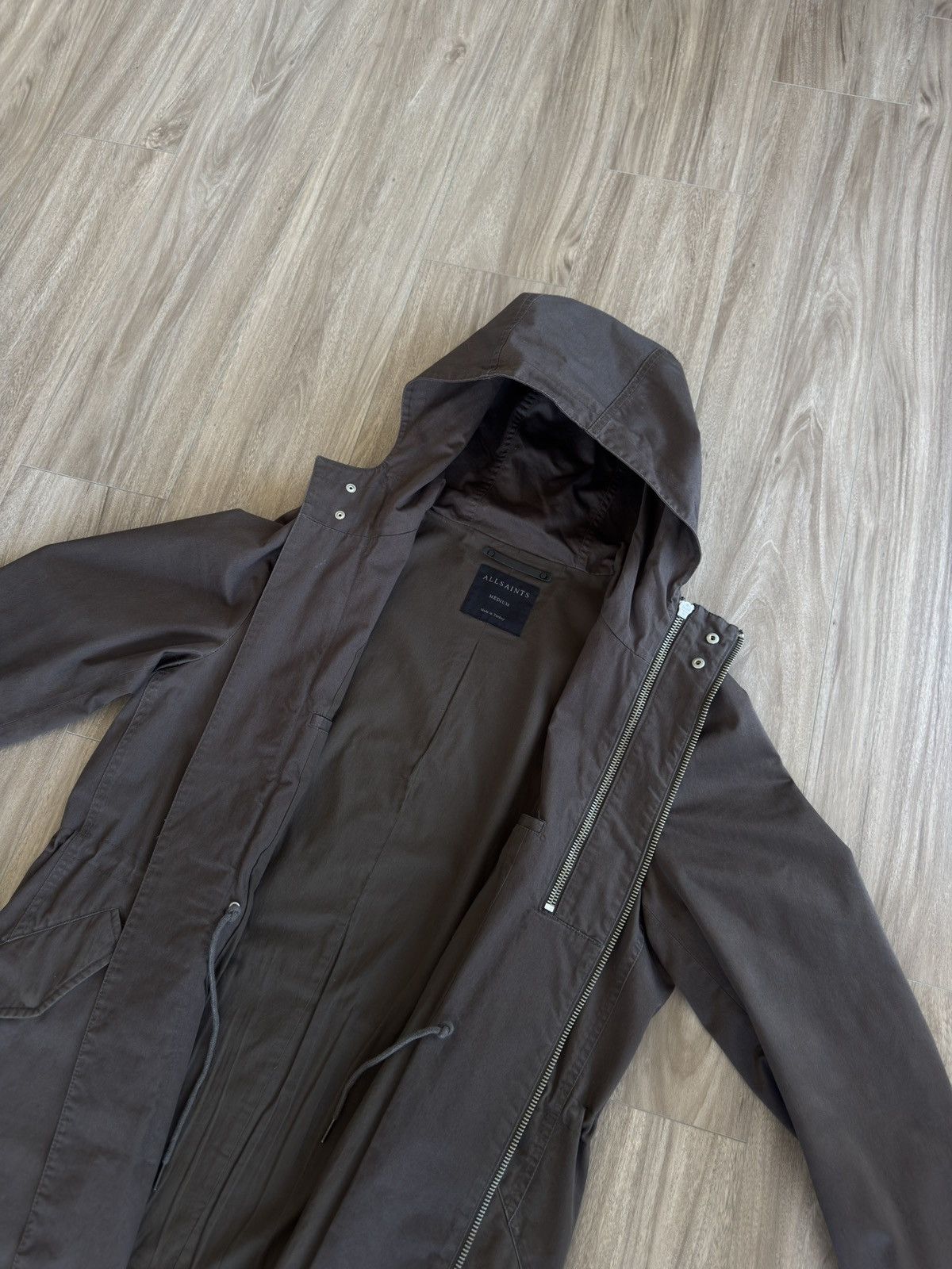 Allsaints Fishtail Cargo Parka Jacket Dark Brown Size US M / EU 48-50 / 2 - 4 Thumbnail