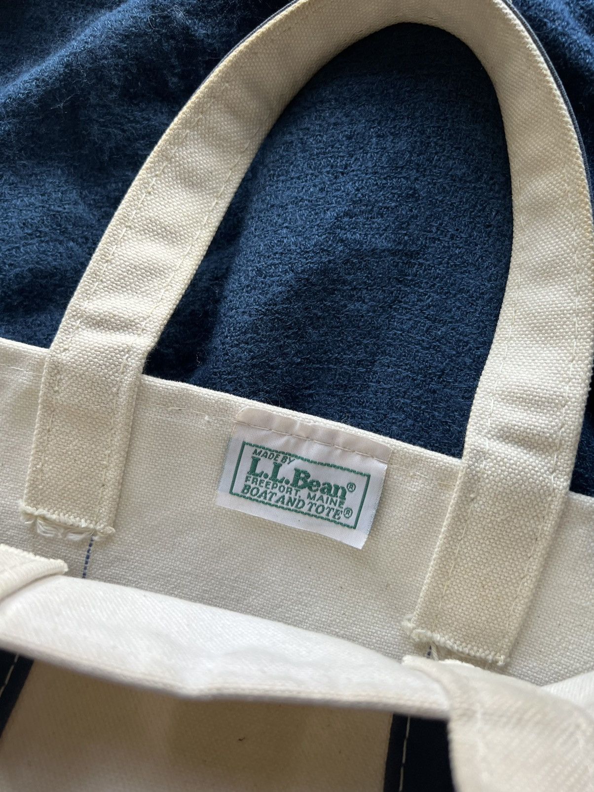 L.L. Bean L.L.Bean 80’s Canvas Tote Bag (size m) Size ONE SIZE - 9 Thumbnail