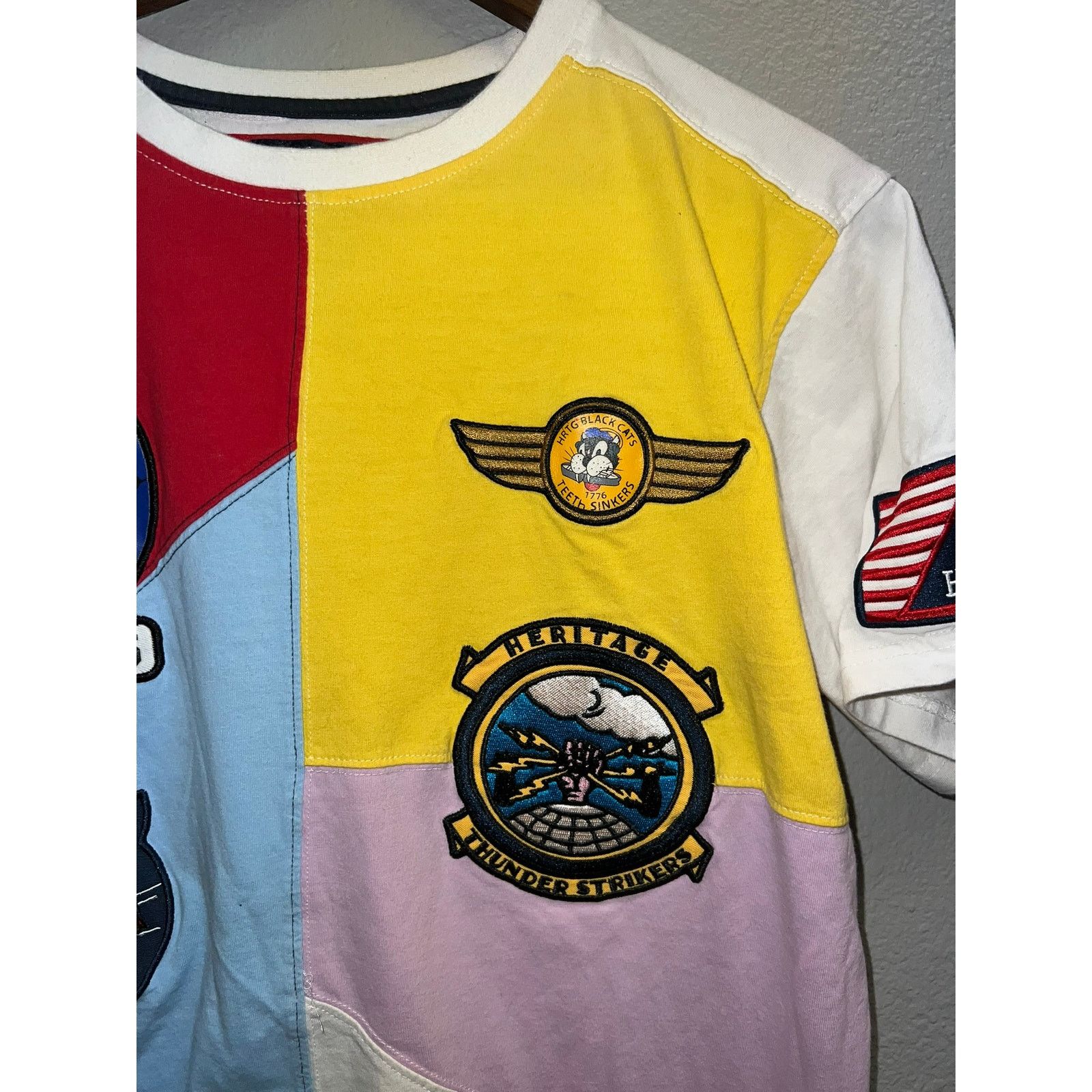 Vintage The Heritage By America Shirt Sky Birds Black Cats Y2K Tee L Size US L / EU 52-54 / 3 - 4 Thumbnail