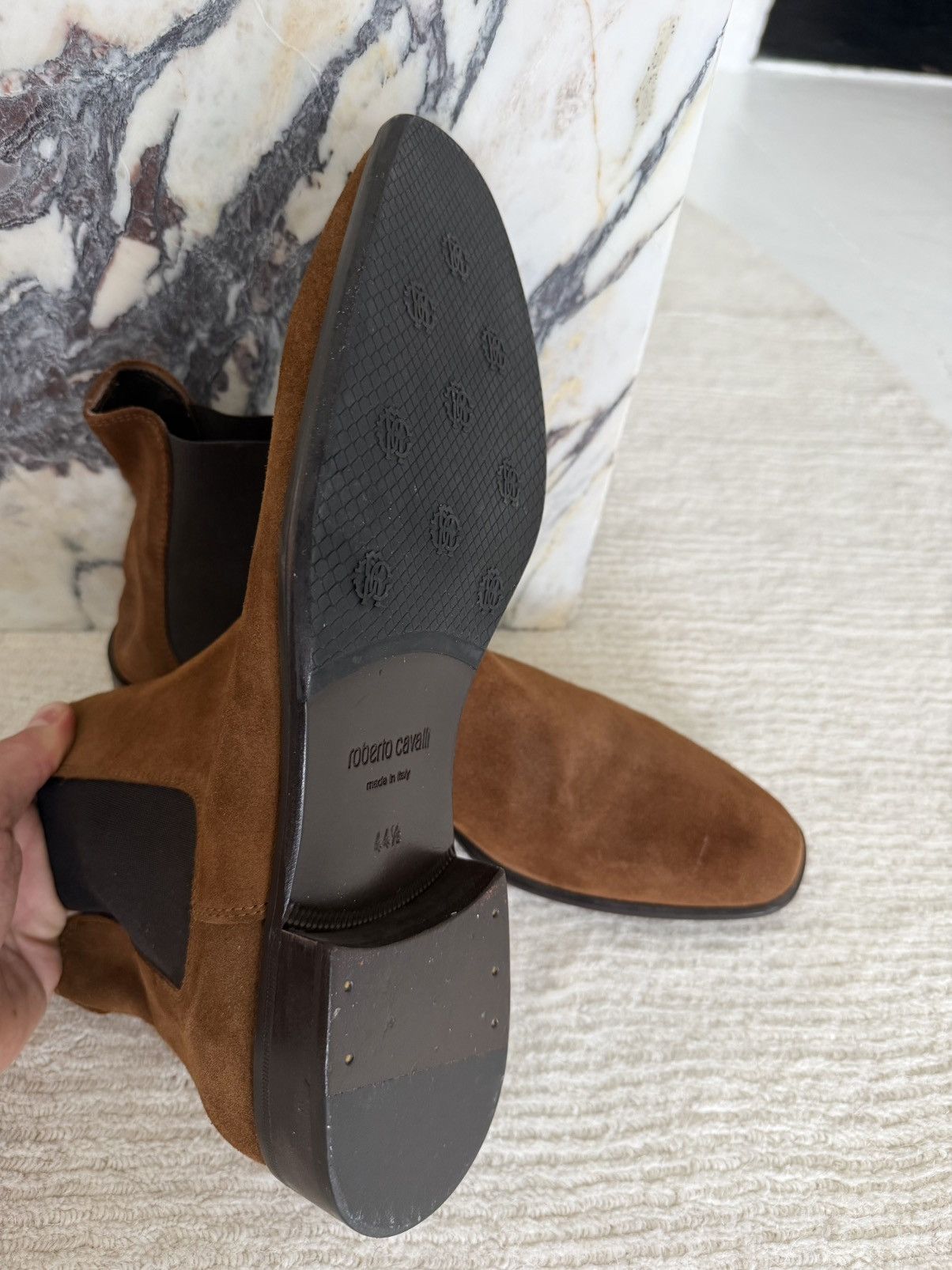 Roberto Cavalli Suede Chelsea Boots Size US 11.5 / EU 44-45 - 6 Thumbnail